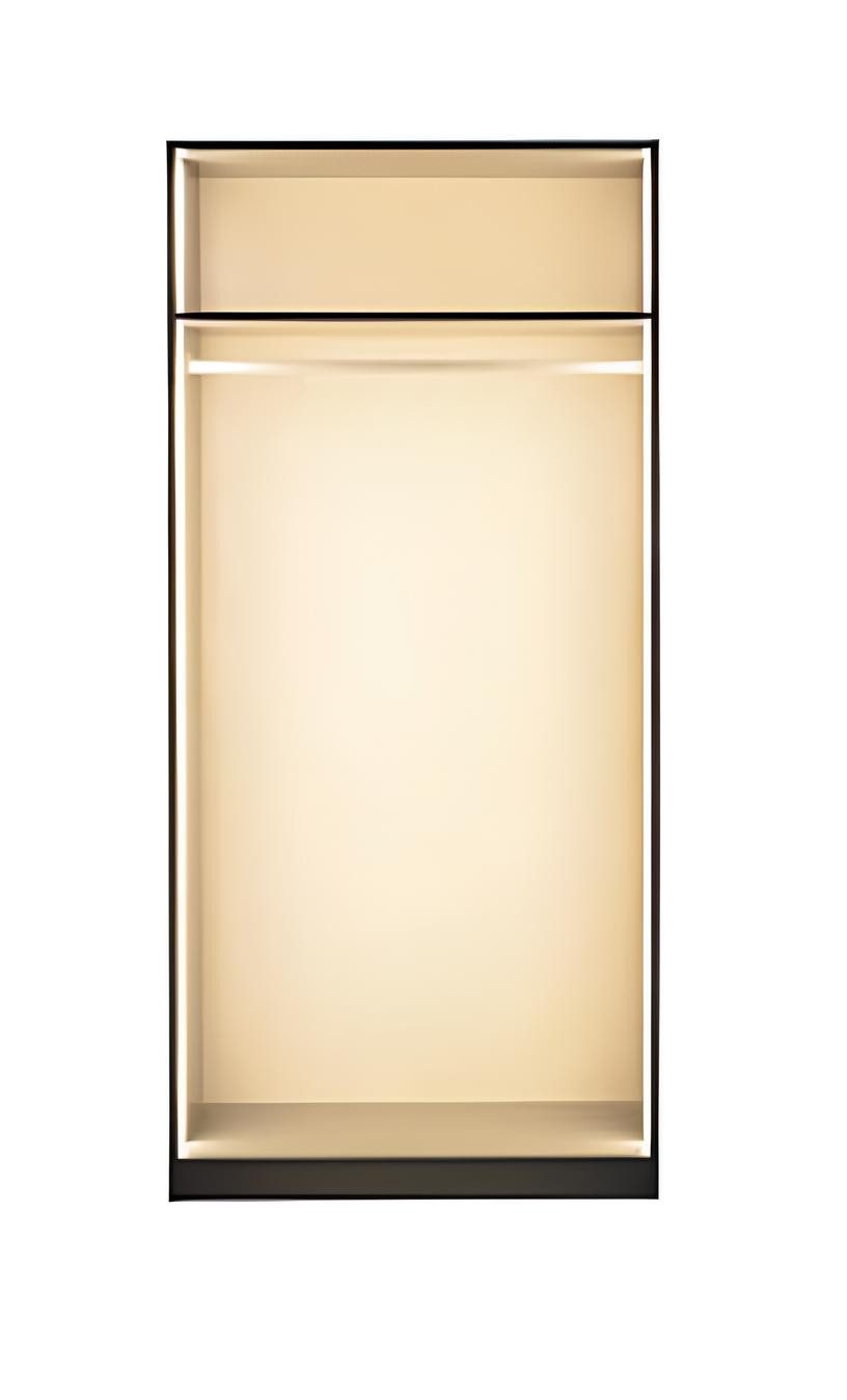 JVmoebel Kleiderschrank Kleiderschrank Modul Modern Schwarz Offen Luxus Beleuchtung Design (1-St., 1-tlg)