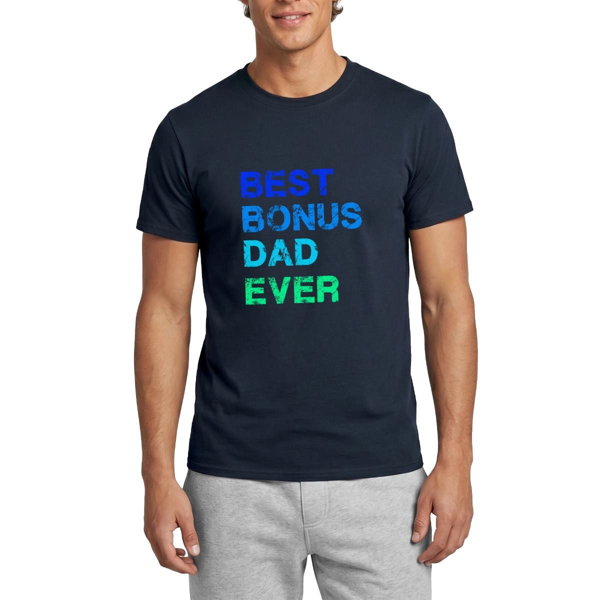 Spreadshirt T-Shirt Best Bonus Dad Ever Männer T-Shirt (1-tlg)
