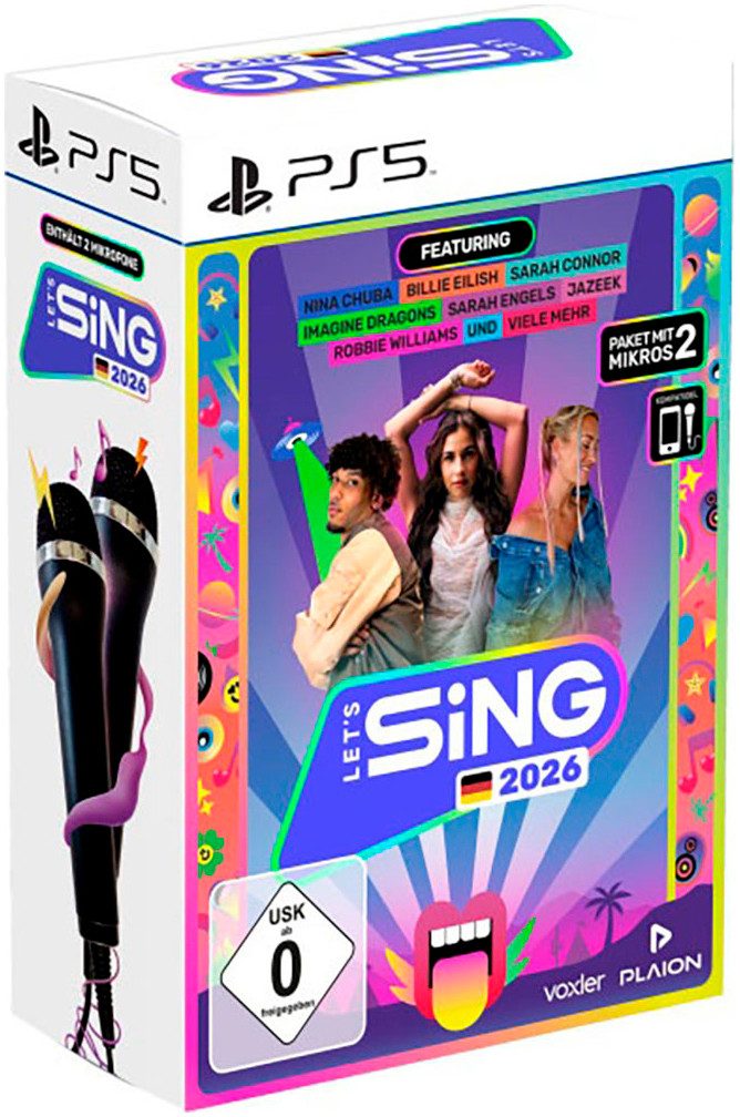 Lets Sing 2026 + 2 Mikros PS5