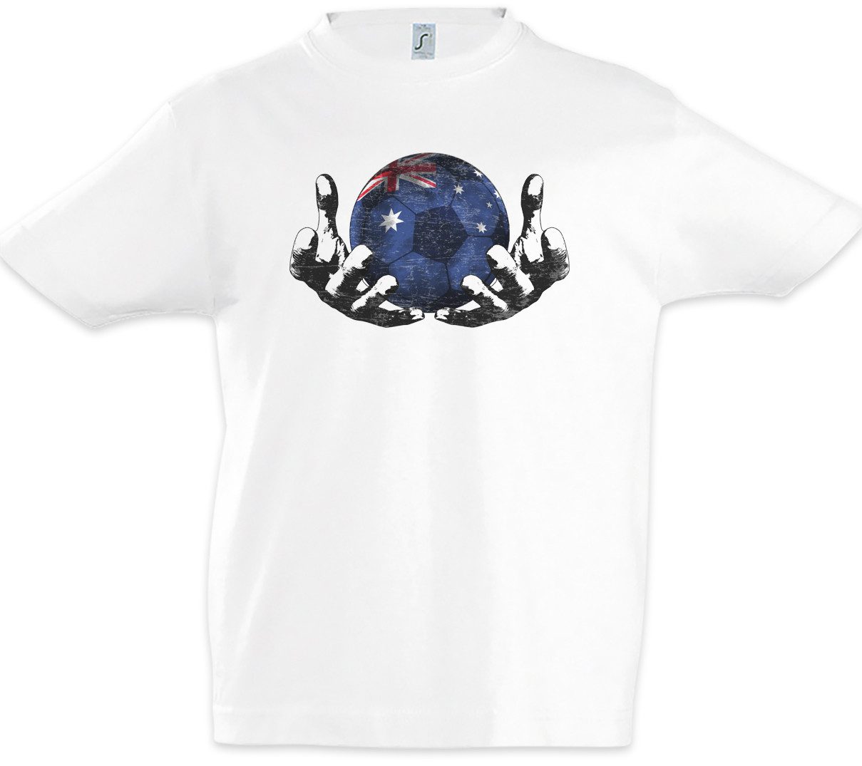 Print-Shirt Australia Football Magic Ball Kinder T-Shirt Australien Australische