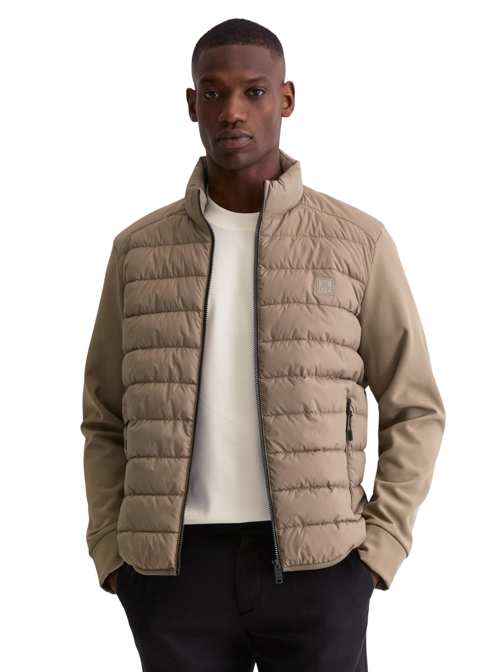 Marc O'Polo Outdoorjacke mit weichen Scuba-Ärmeln