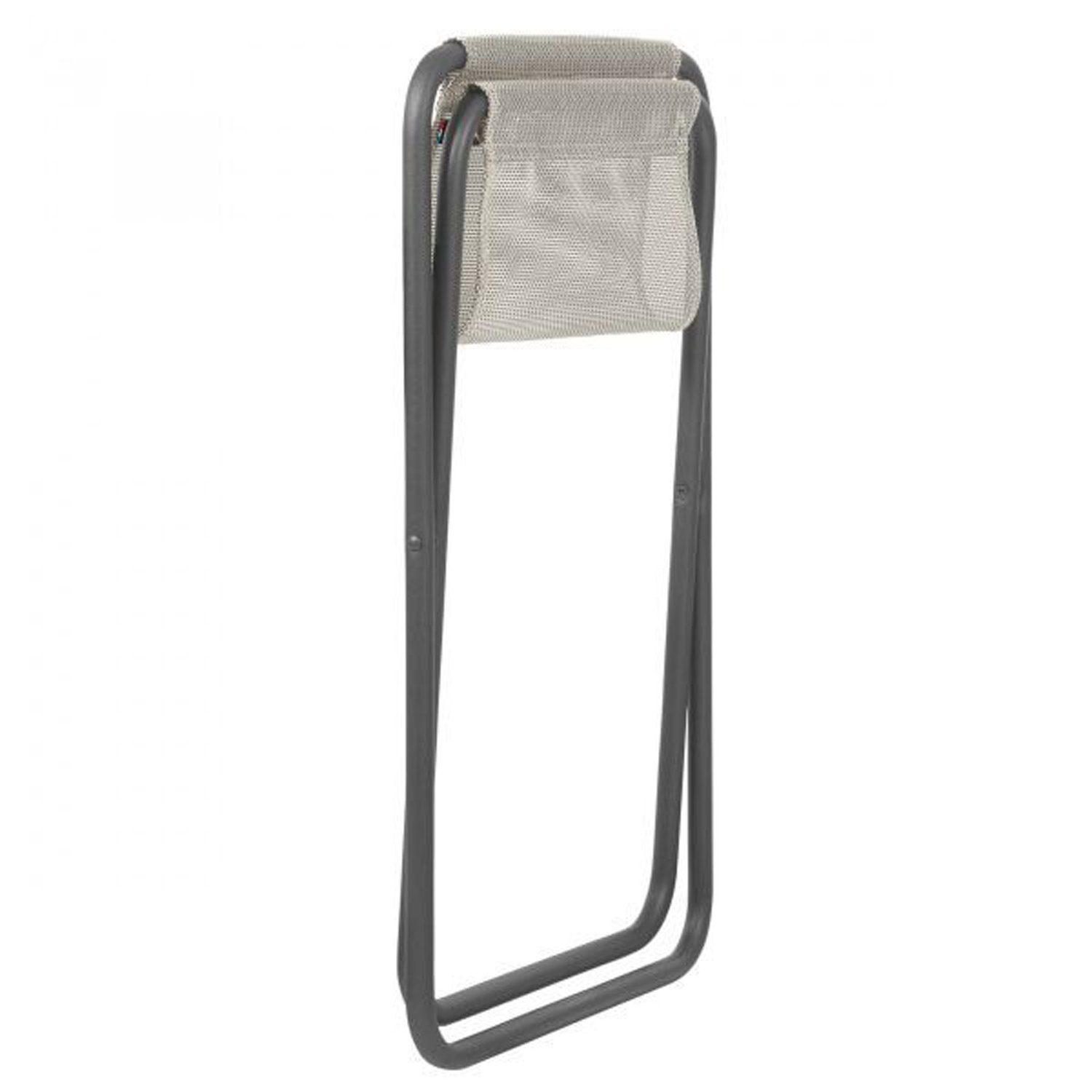 Lafuma Campingstuhl Lafuma Camping Hocker seigle II PH Beige Stahlrohr