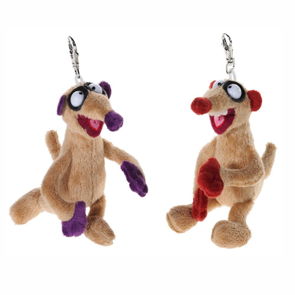 Sandmännchen Plüschfigur Schlüssel-Anhänger Set 15 cm Sandmann Jan & Henry Keyring Set