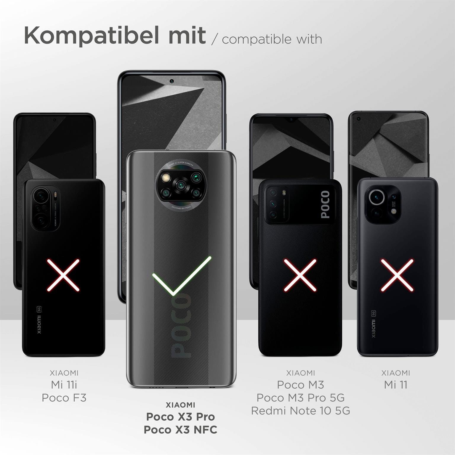 ONEFLOW Handyhülle für Poco X3 NFC Hülle Silikon Soft Case Schwarz 6,67 Zoll, Silikonhülle Cover Dünn Handytasche TPU Schutzhülle mit Kameraschutz