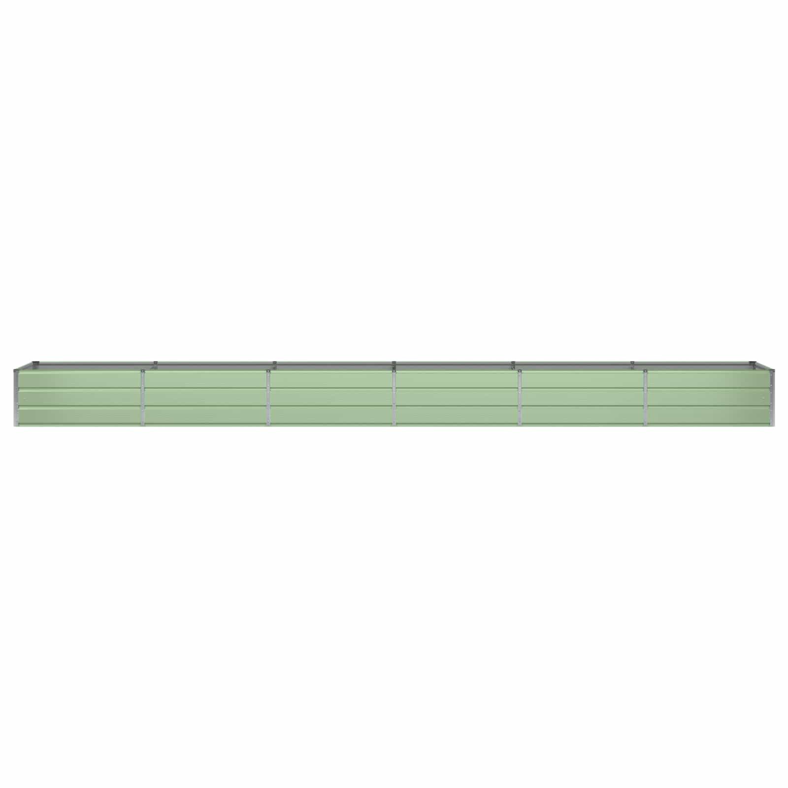 vidaXL Blumentopf Pflanzkübel Grün 600 x 80 x 45 cm Stahl (1 St)