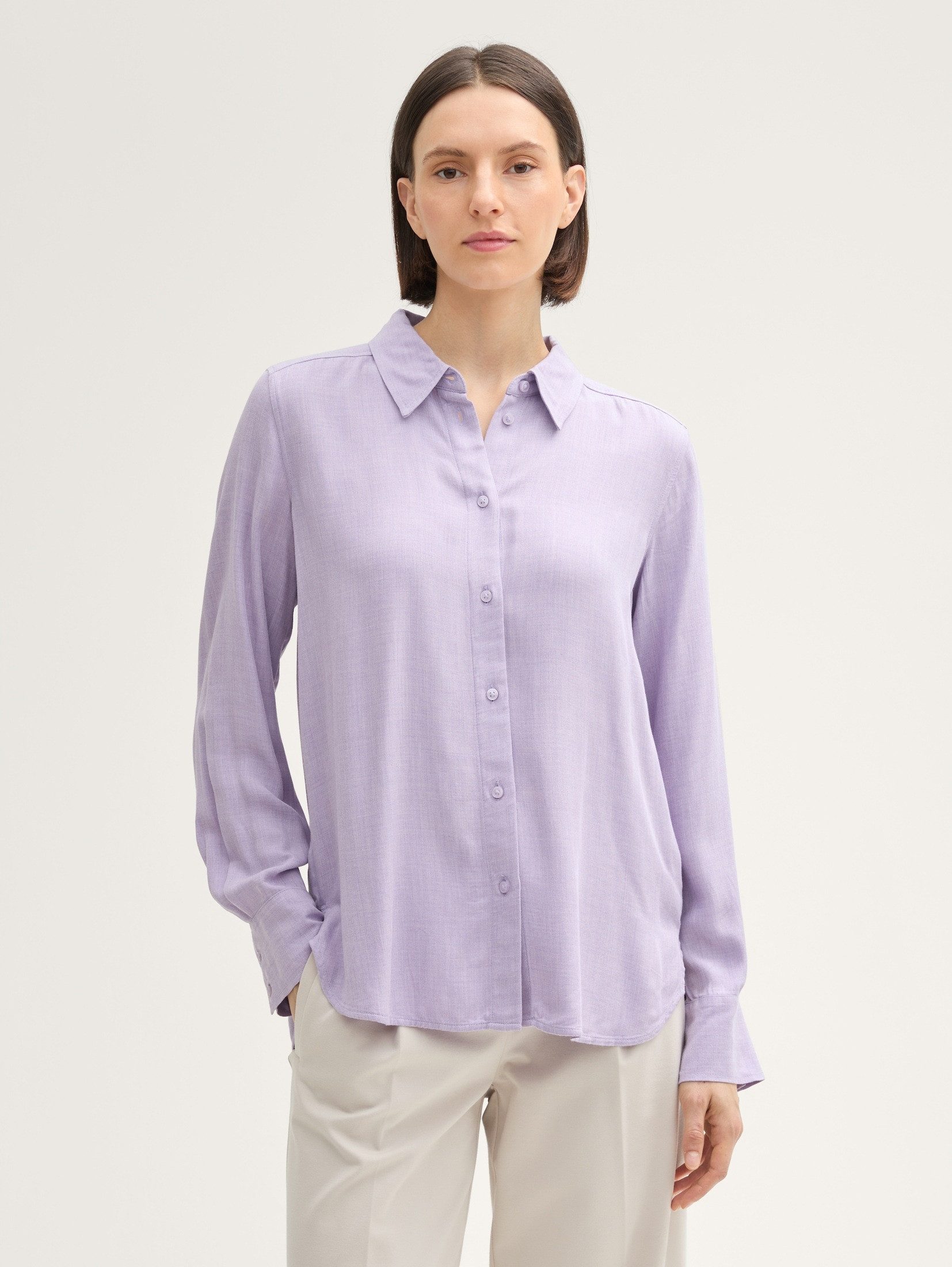 Langarmbluse Bluse aus Viskose