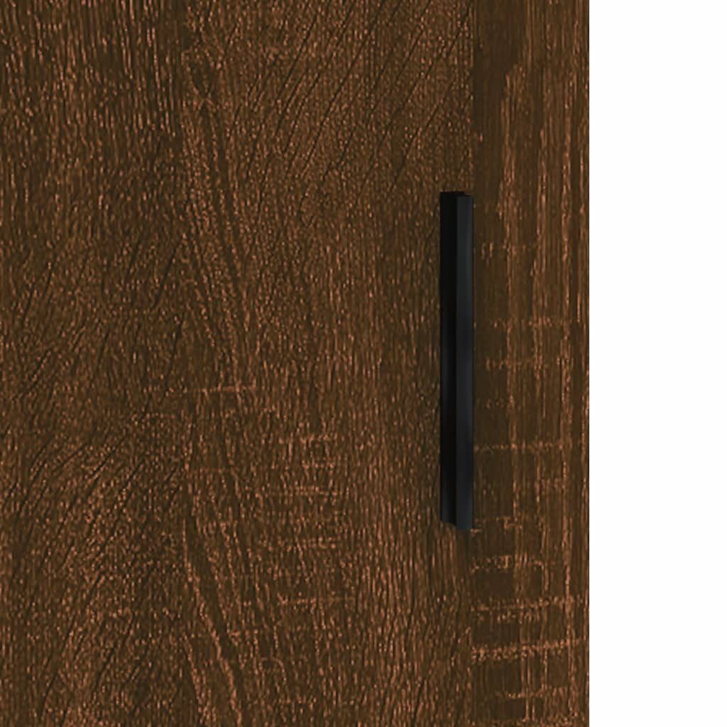 (1-St) Holzwerkstoff 60x31x60 vidaXL cm Braune Fächerschrank Braun Eiche Eichen-Optik Wandschrank