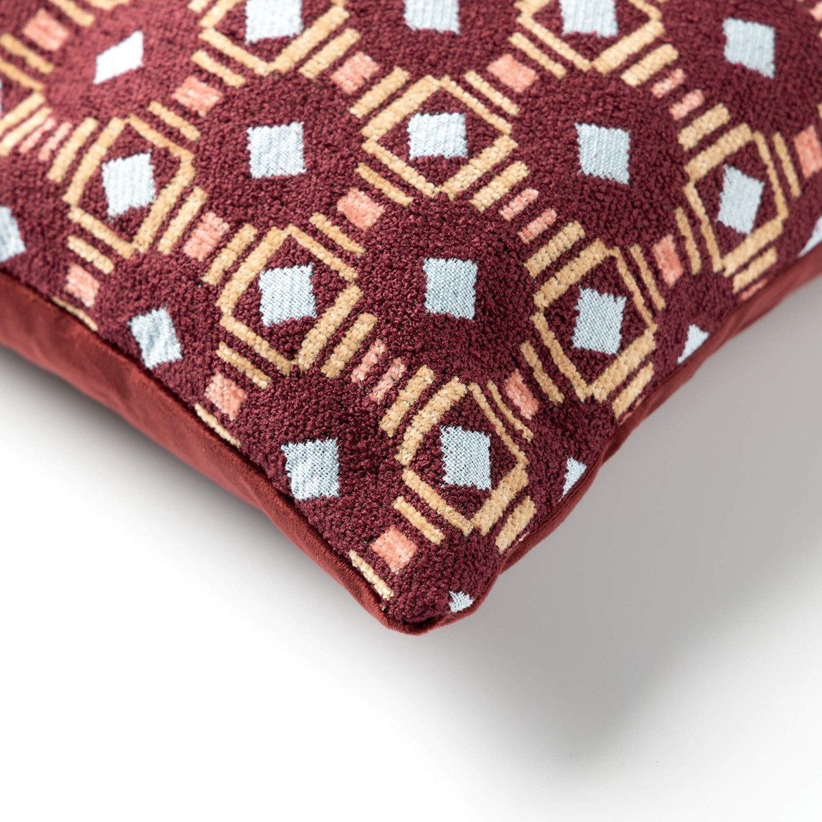 Dutch Decor Kissenhülle 'Lennox' 45 x 45 cm Maroon Banner - Rot
