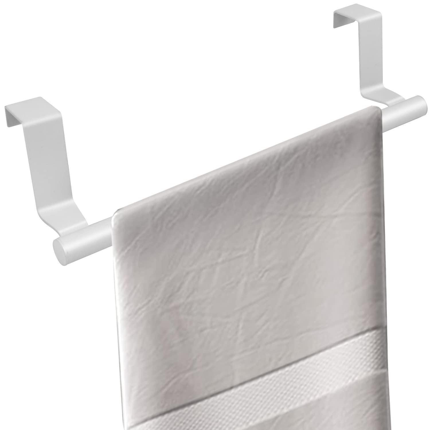 LuxusKollektion Spültuchhalter Türhandtuchhalter ohne Bohren Metall Weiß