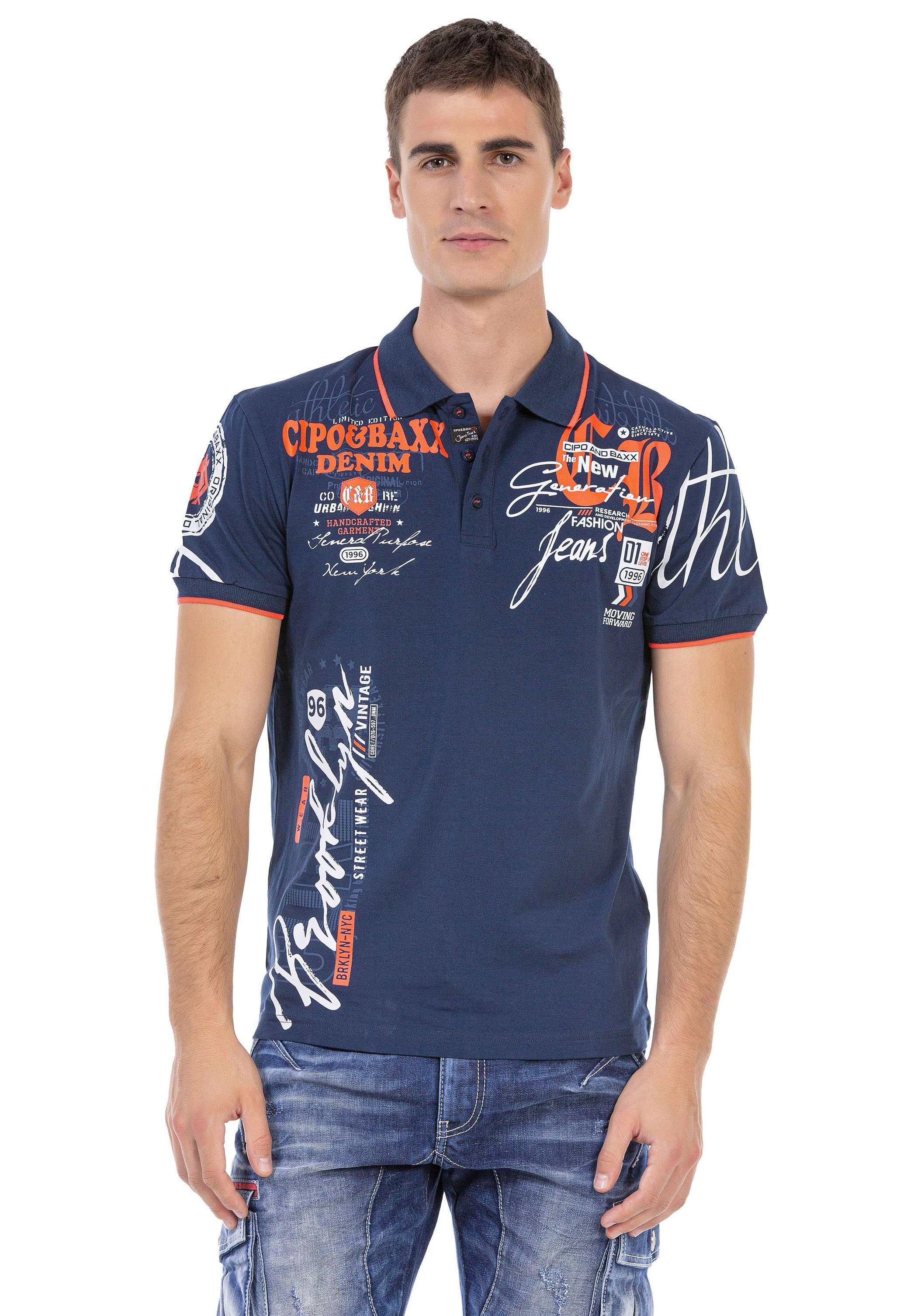 Cipo & mit markantem Baxx Poloshirt Print