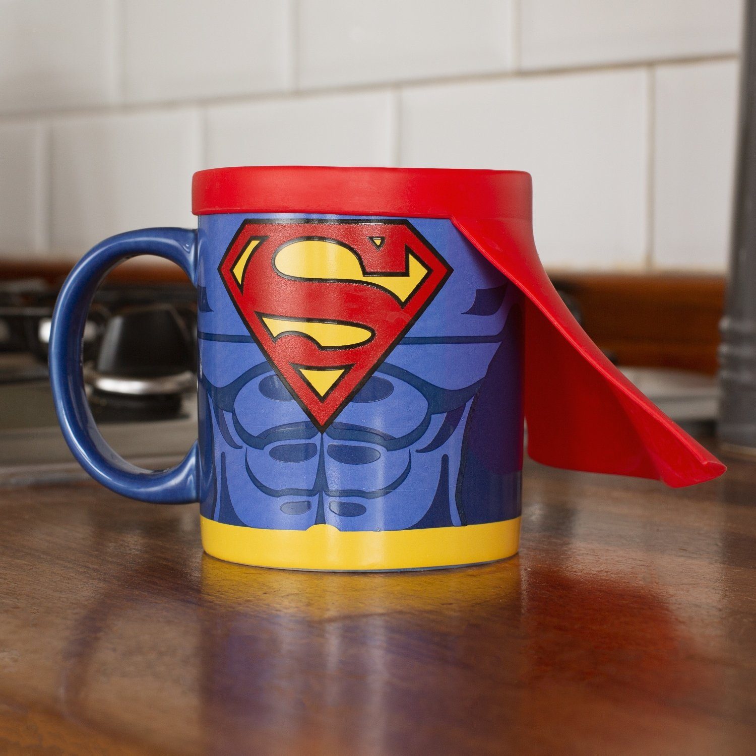 Thumbs Up Tasse "Superman Mug with Cape", Keramik, mit Silikoncape | Teetassen