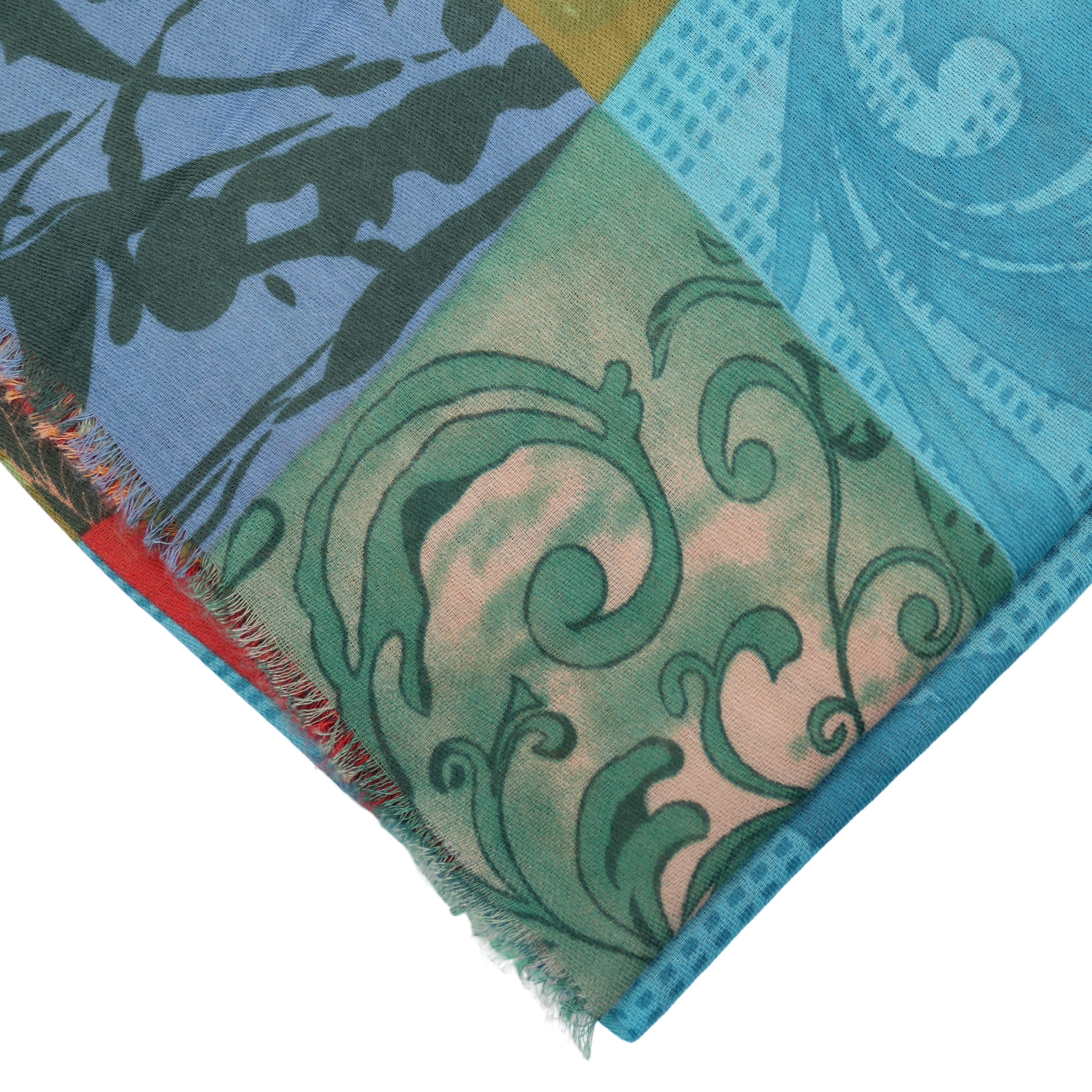 MIRROSI Modeschal Weich XXL ca.90x180cm Schal Bunt Bohemian Muster, (Neue Kollektion Herbst/Winter 2025; ca. 165 Gramm), Damen Halstuch ideal für Herbst und Winter oder Ganzesjahr