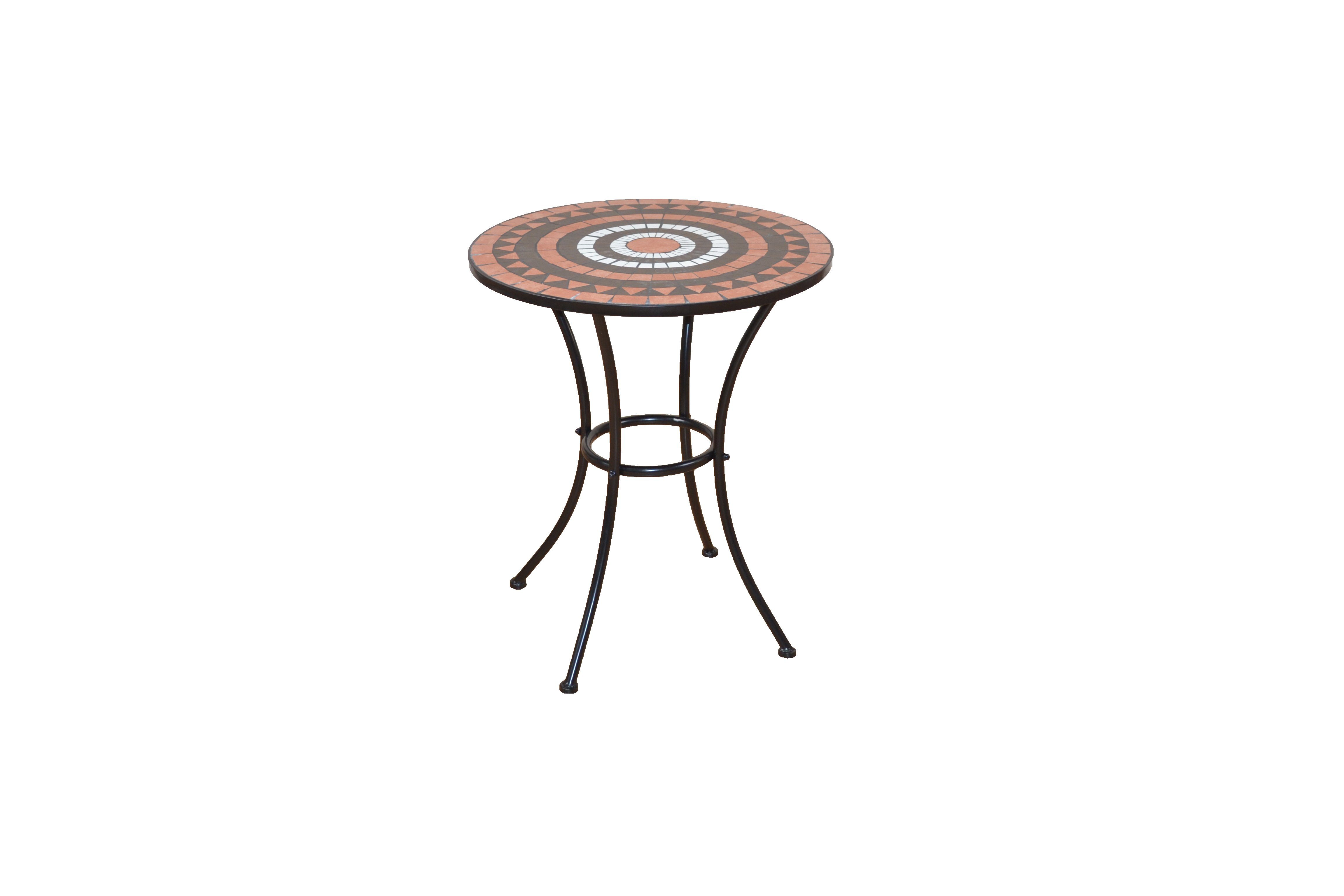 (1-St), mit schwarz/terra Mosaik-Tischplatte Bodo moebel-direkt-online Gartentisch