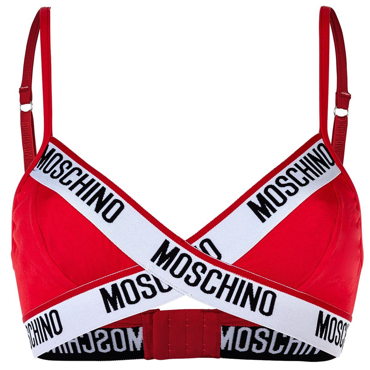 Moschino Bustier Damen Bustier - bügellos, Bra, BH, Logo, Stretch Rot