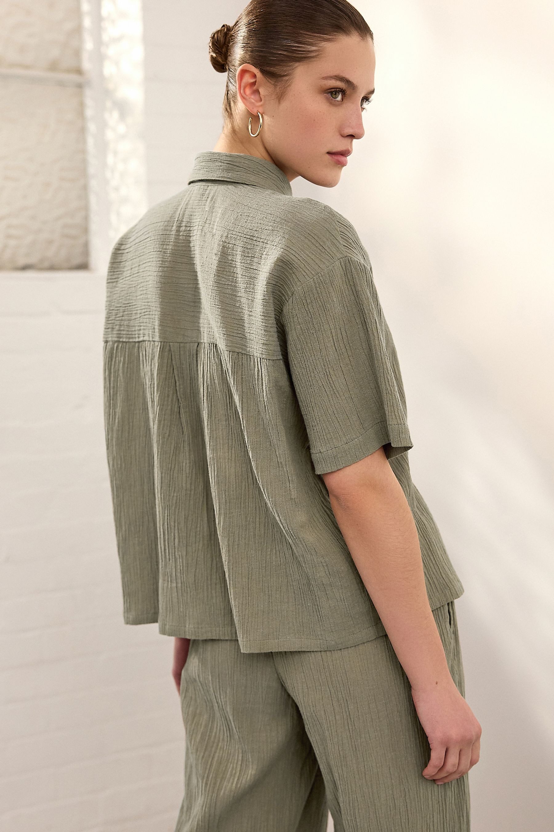 Next Kurzarmhemd Leinenhemd (1-tlg) günstig online kaufen