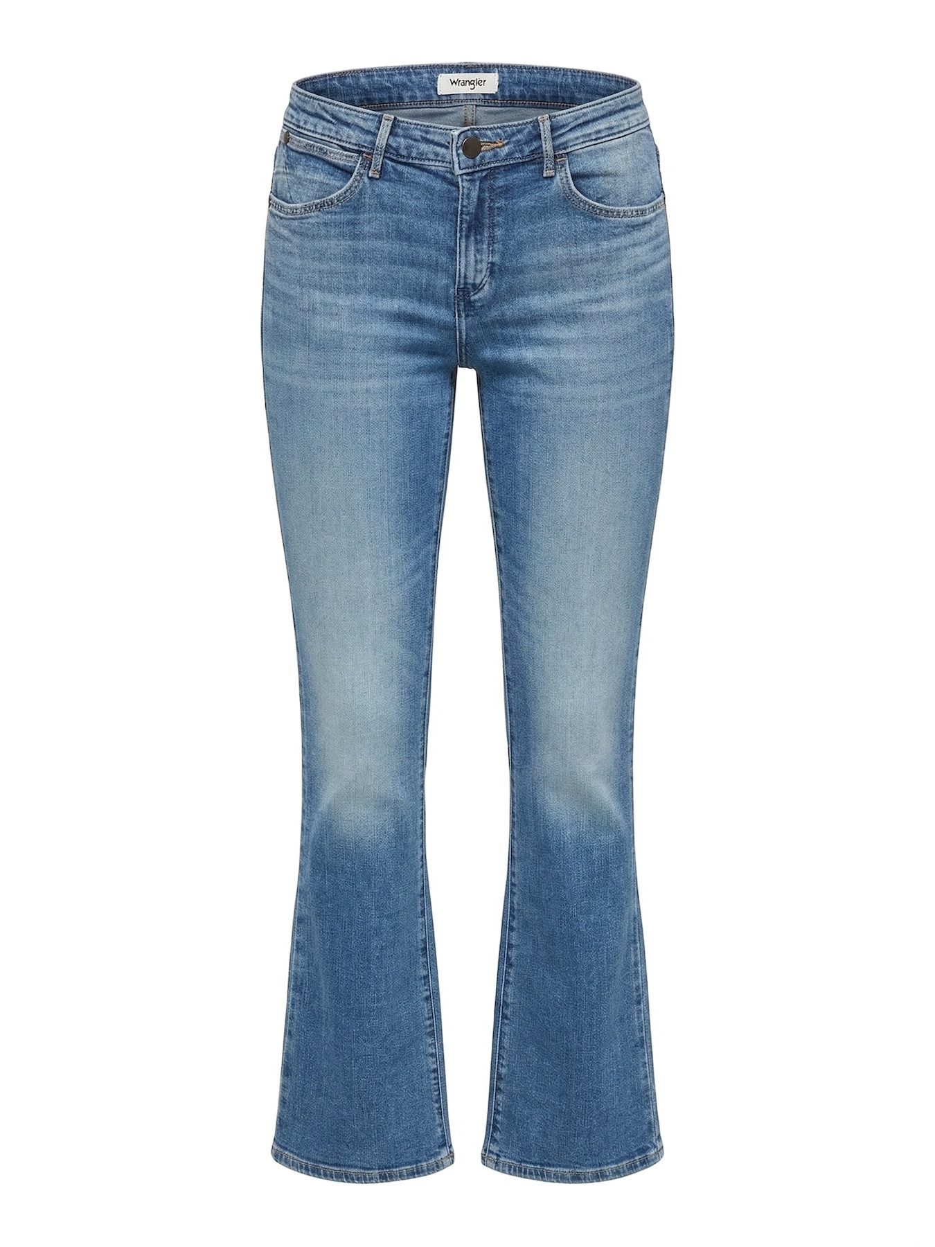 Wrangler Bootcut-Jeans mittlere Leibhöhe, Slim Fit - BOOTCUT FILTHY SANDS