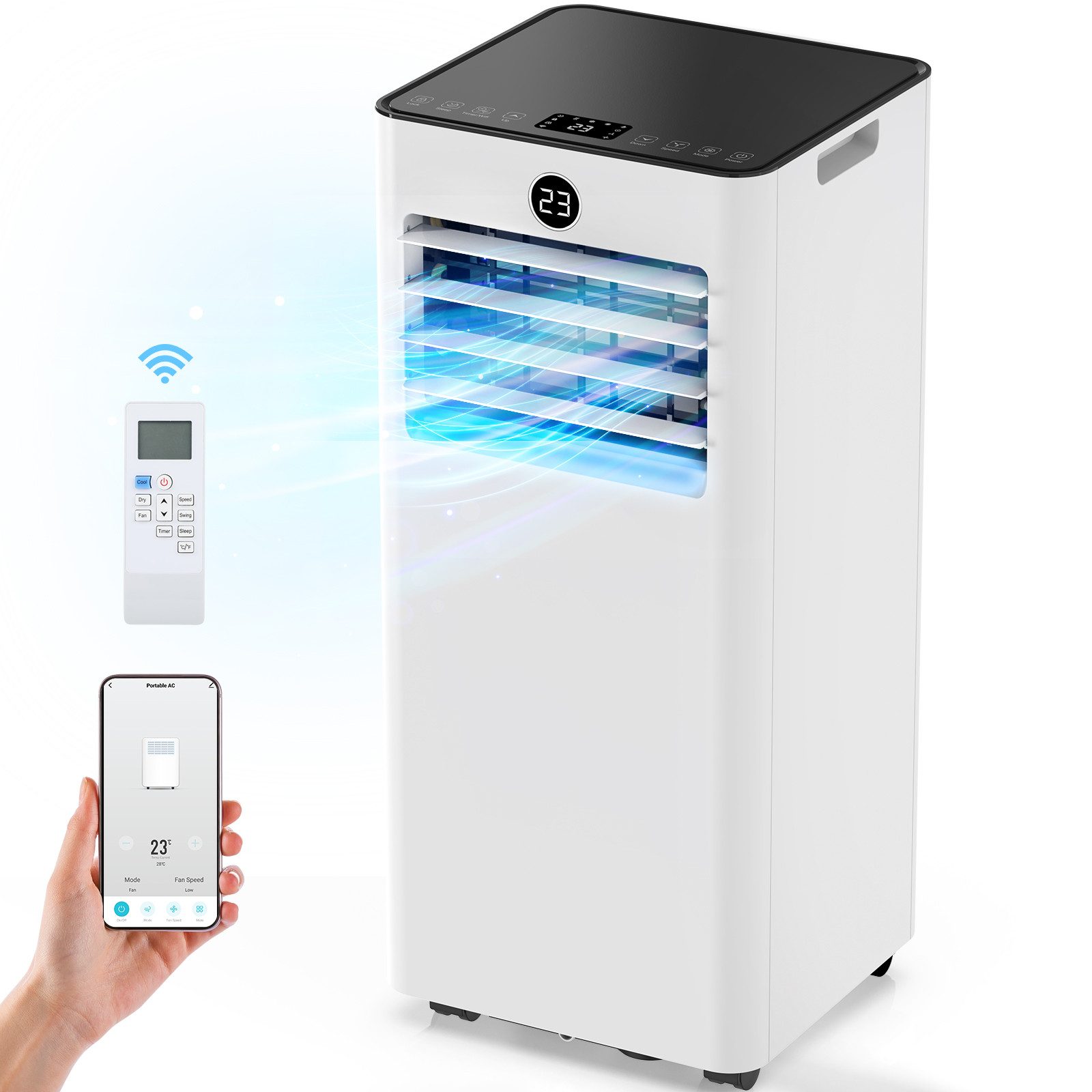 oyajia 4-in-1-Klimagerät Mobiles Klimagerät OL-A016A, Kühlen&Ventilieren&En günstig online kaufen
