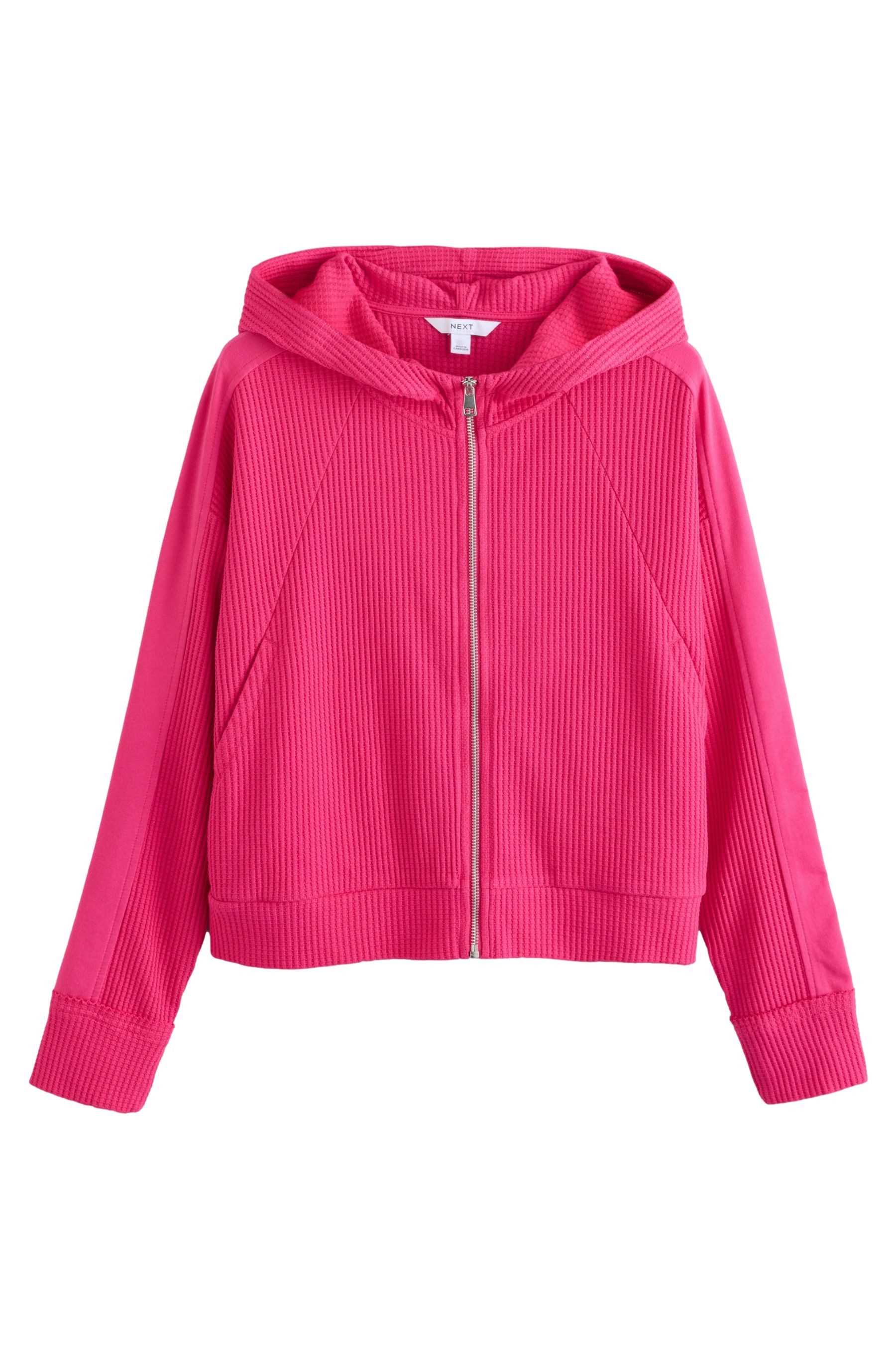 Next Kapuzenpullover Pullover mit Waffelstruktur und Reißverschluss (1-tlg) günstig online kaufen
