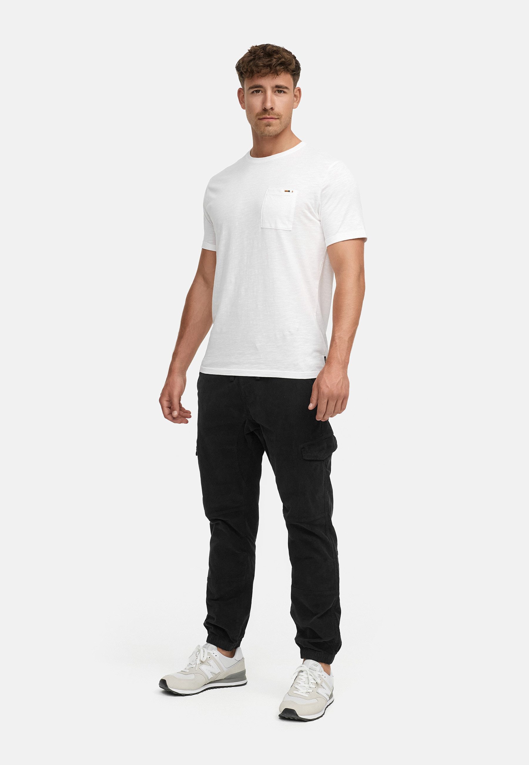 Indicode Cargohose Herren Walker Cargo Hose Herrenhose aus elastischer Baumwoll-Qualität,Strechtcord