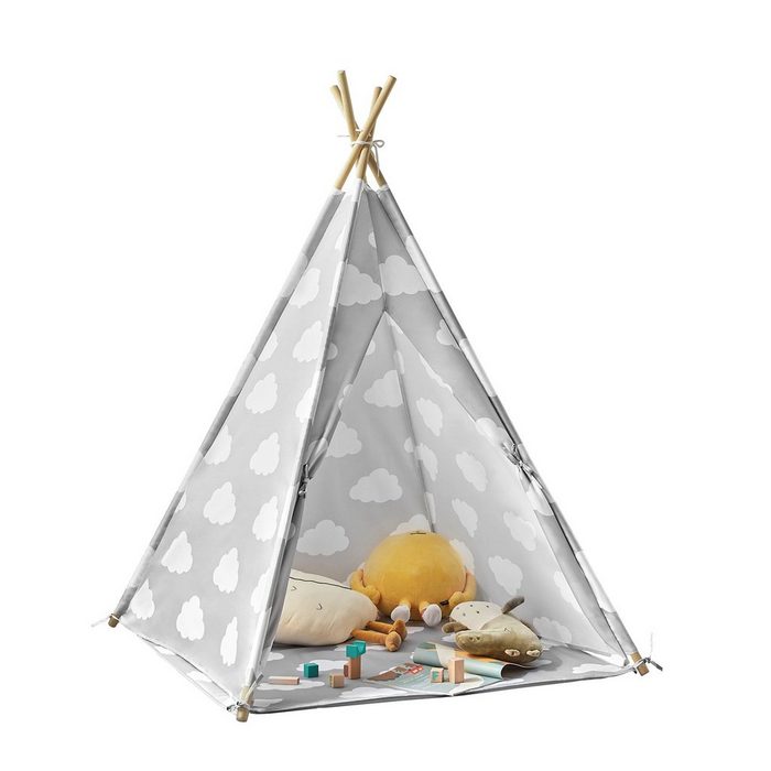 SoBuy Spielzelt OSS03 Tipizelt Spielzelt Zelt für Kinder mit 1 Tür Spielhaus Kinderzelt
