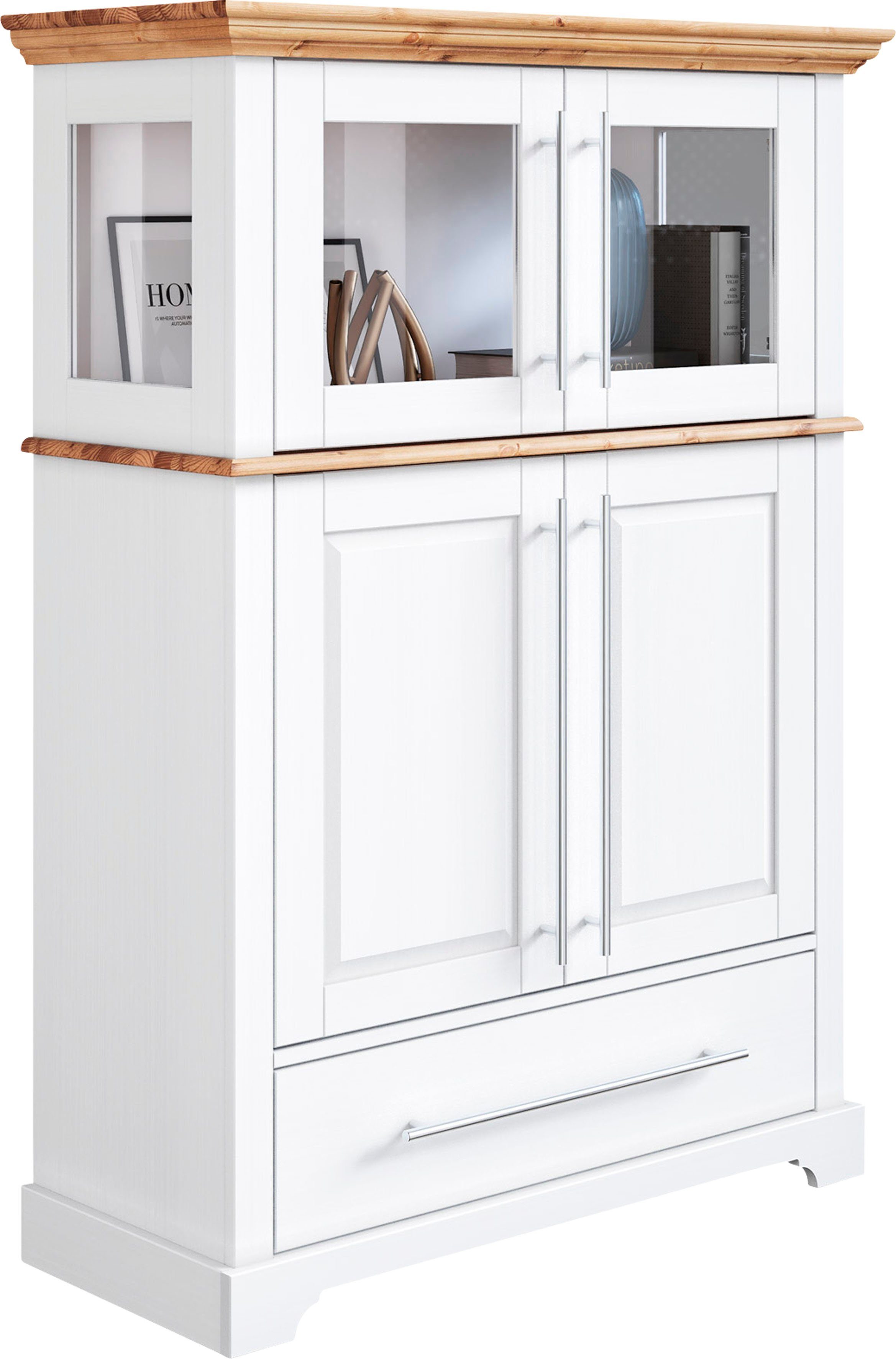 OTTO home Highboard Melissa Vitrine Breite/Höhe/Tiefe 94/39/133 cm, Breite günstig online kaufen