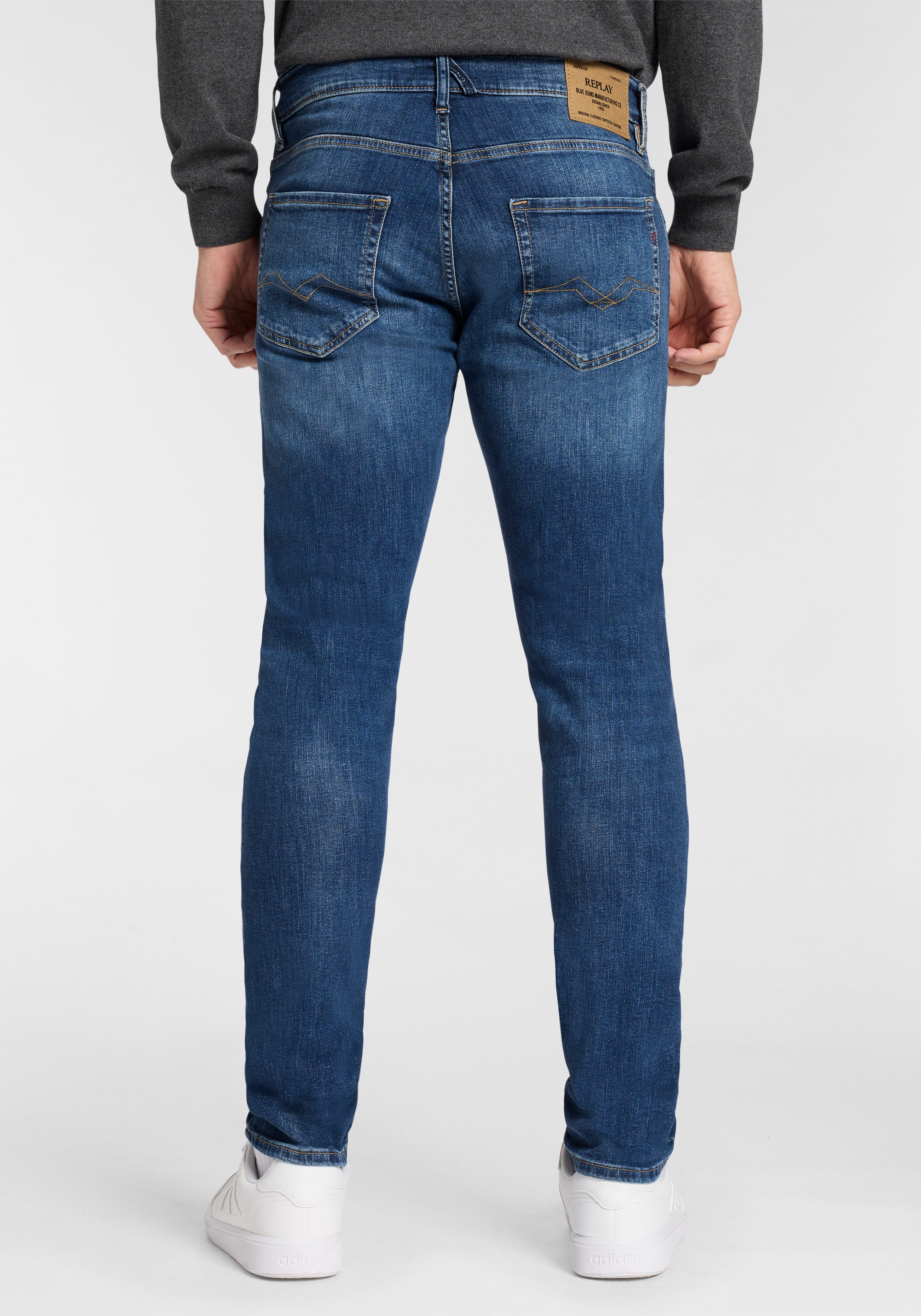 Replay Slim-fit-Jeans MICKYM Tapered, 5-Pocket-Stil