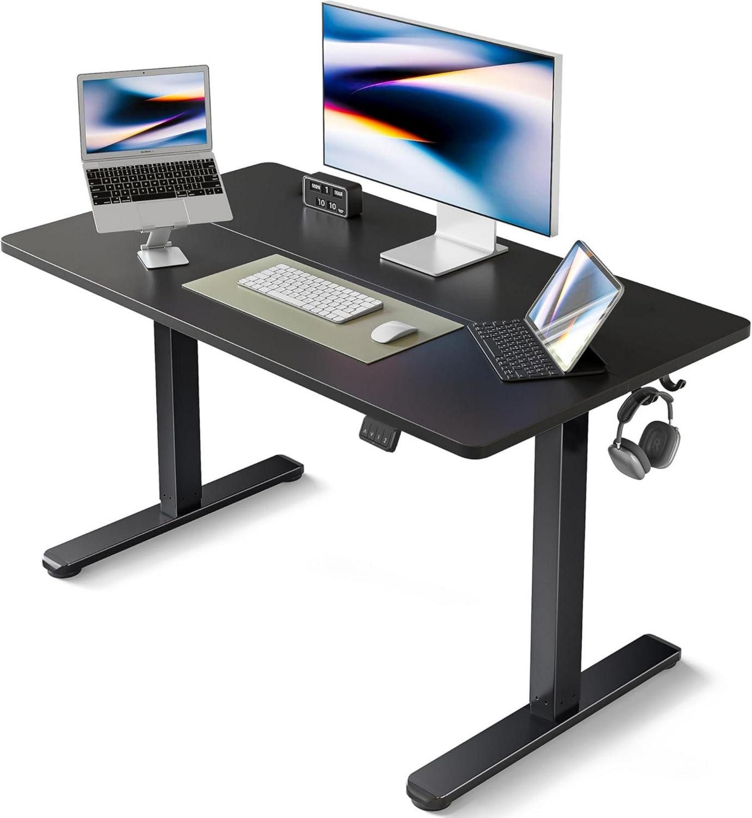 LuxusKollektion Stehtisch Höhenverstellbarer Schreibtisch Elektrisch 100x60cm Memory