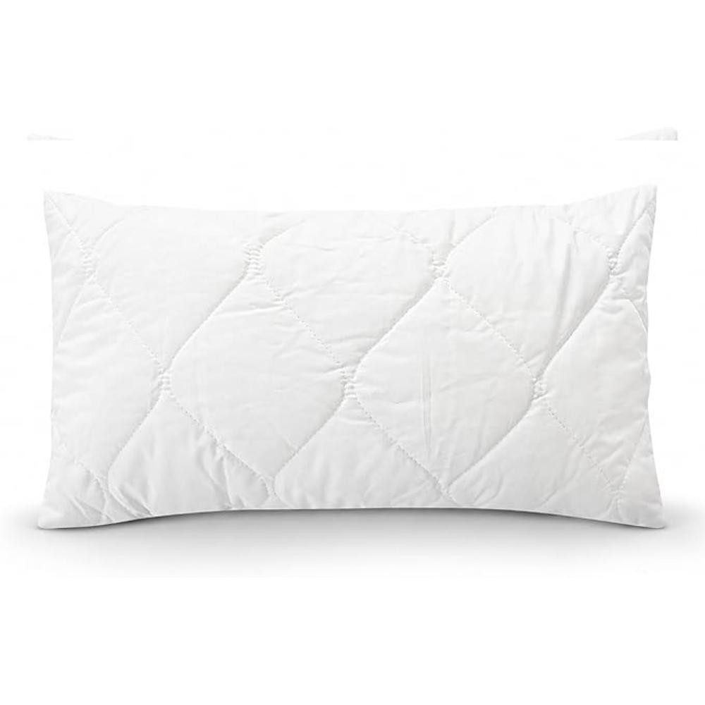 geborgenschlafen Reisekissen Naturlatex – 27x45 cm – Bio-Bezug – formstabil – waschbar, Füllung aus Füllung aus Naturlatexflocken