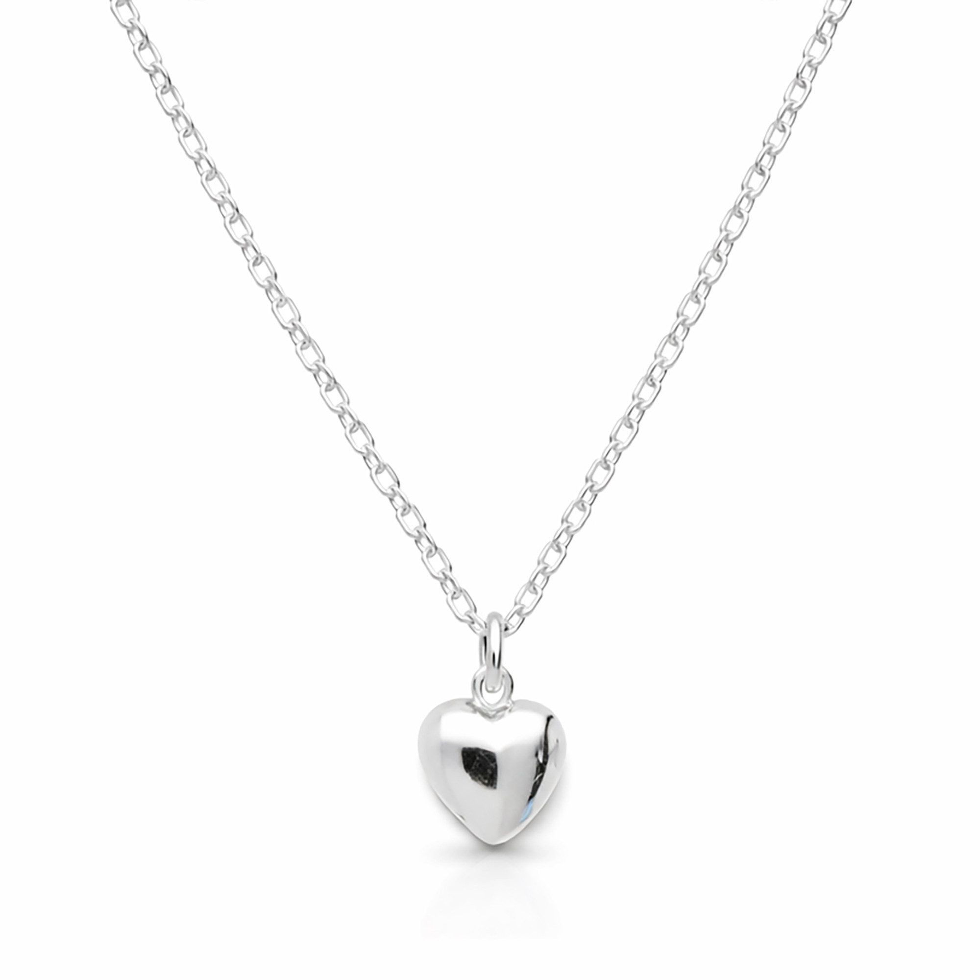 Kette mit Anhänger 925 Silber Halskette Mini Herz Anhänger Herzkette Herzanhänger Mädchen
