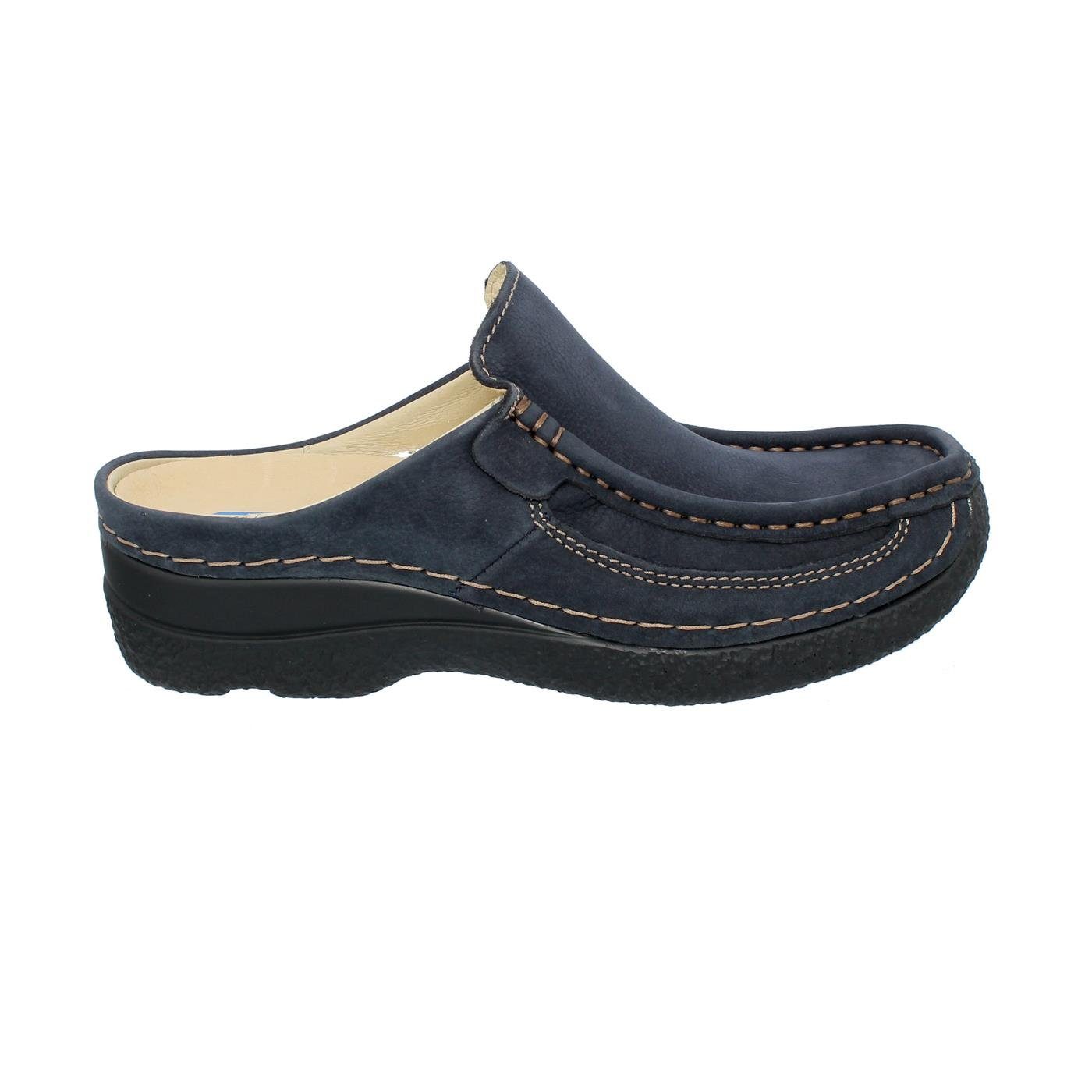 Wolky Roll-Slide, Clog, Antique nubuck, Blue 0620211-800 Clog