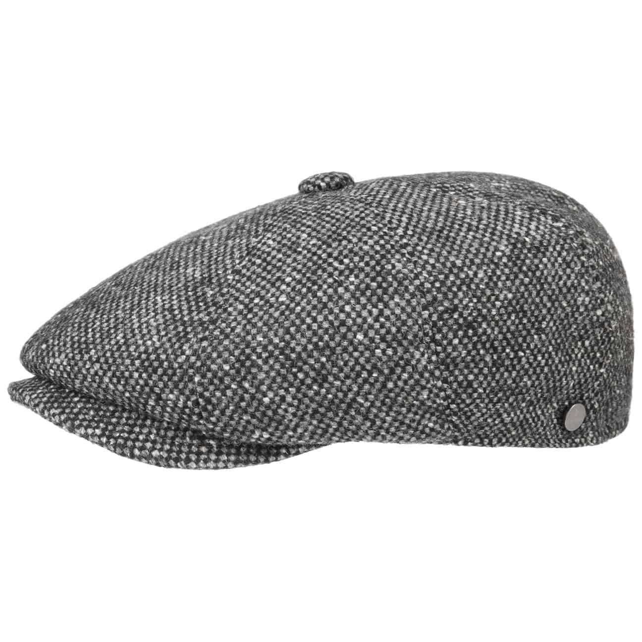 Lierys Flat Cap (1-St) Flatcaps mit Schirm, Made in Italy schwarz | Flat Caps