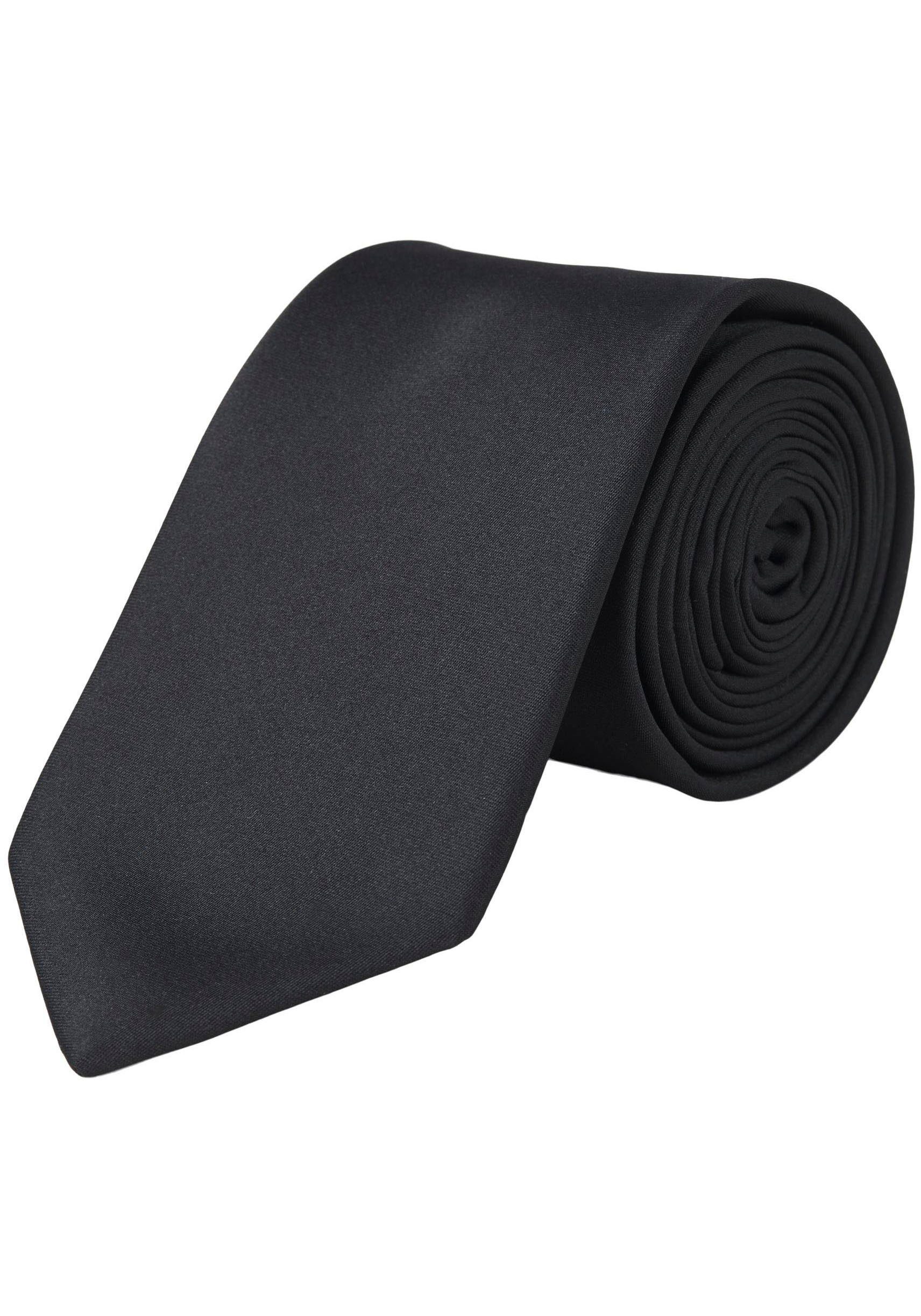 Jack & JACSOLID Jones black Krawatte TIE NOOS