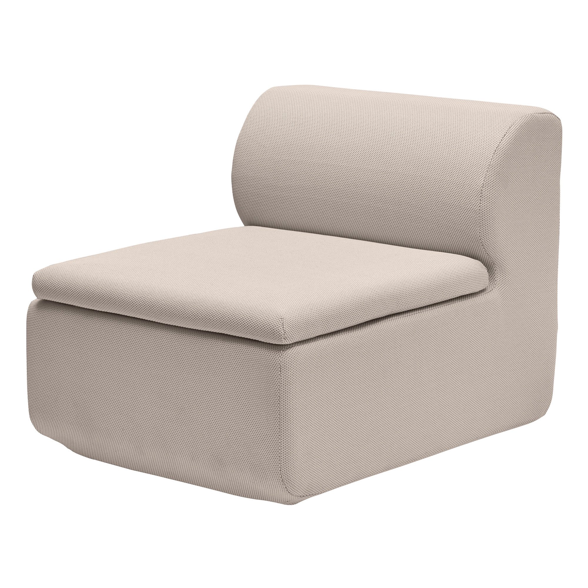 blomus Loungesofa 1-Sitzer Modul -GROVA- Sitzmodul, Couch-Modul, Sofa: Outdoor, 1 Teile, Wetterfester Olefin-Stoff, flexible Loungeflächen, Kombinierbar