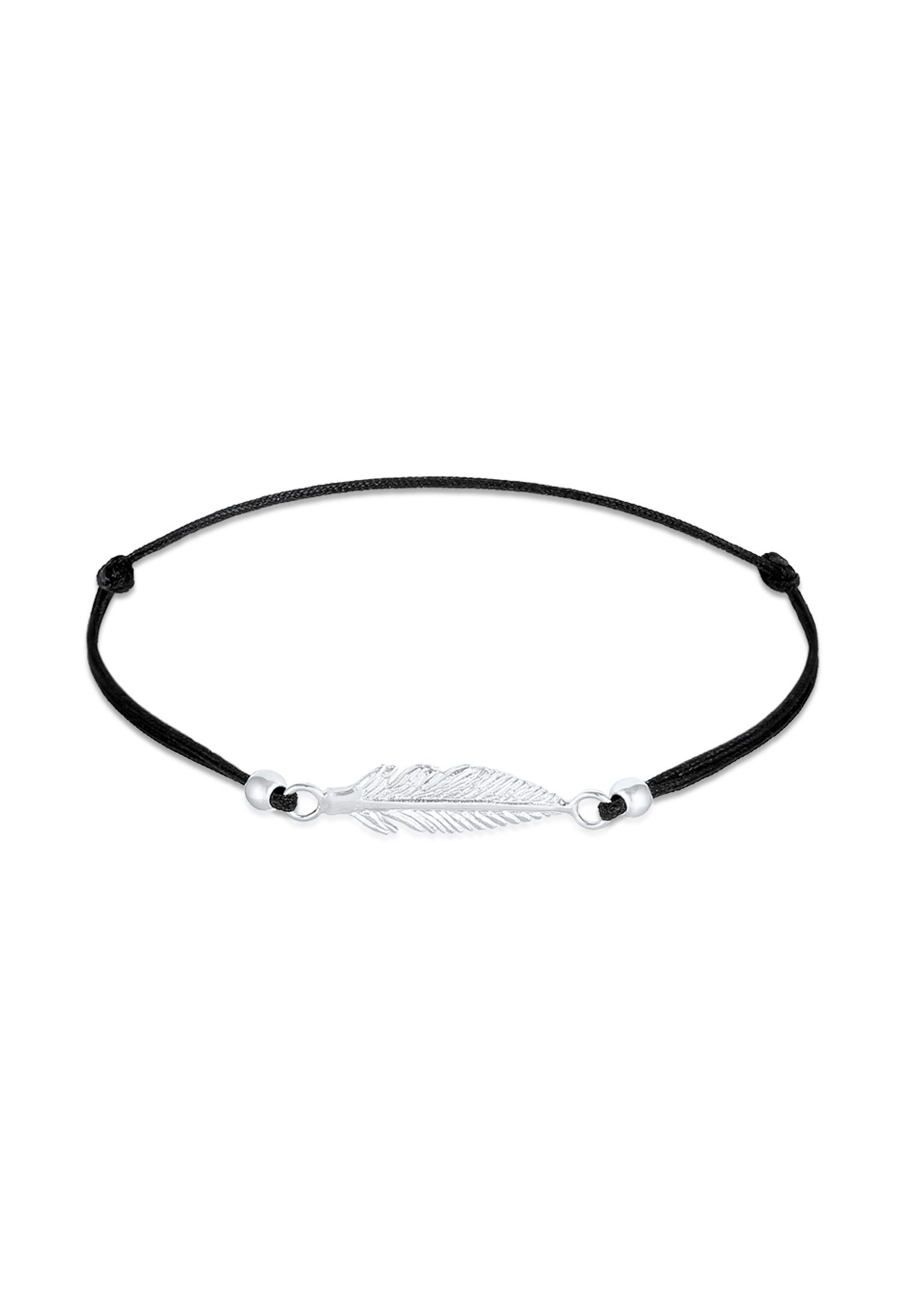 Elli Trend Feder Silber, Feder 925 Armband Nylon Symbol