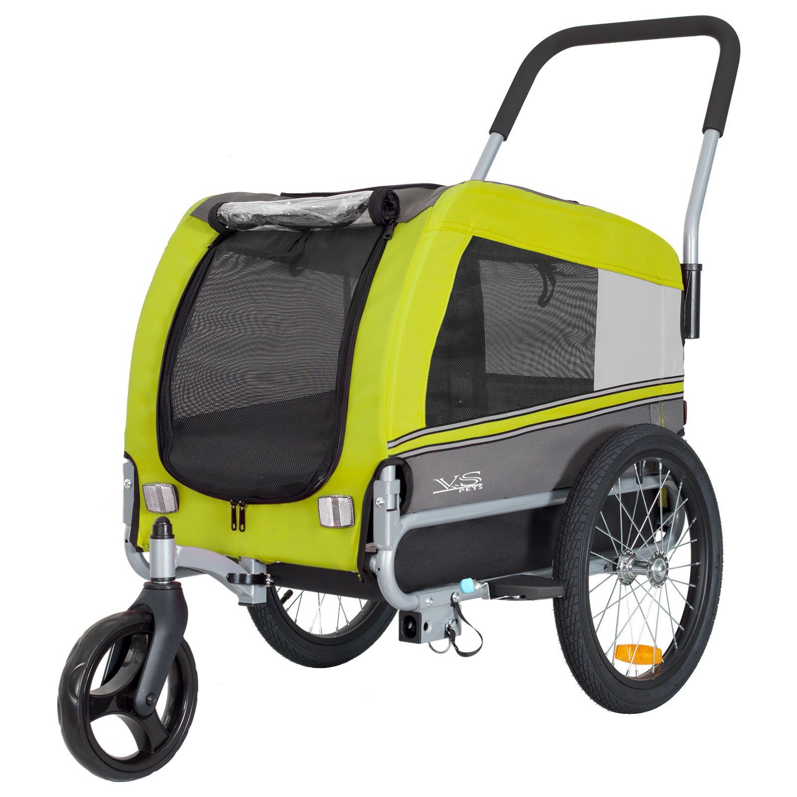 TIGGO Fahrradhundeanhänger Tiggo VS Pets Medium Hundeanhänger & Buggy 2in1 Fahrradanhänger