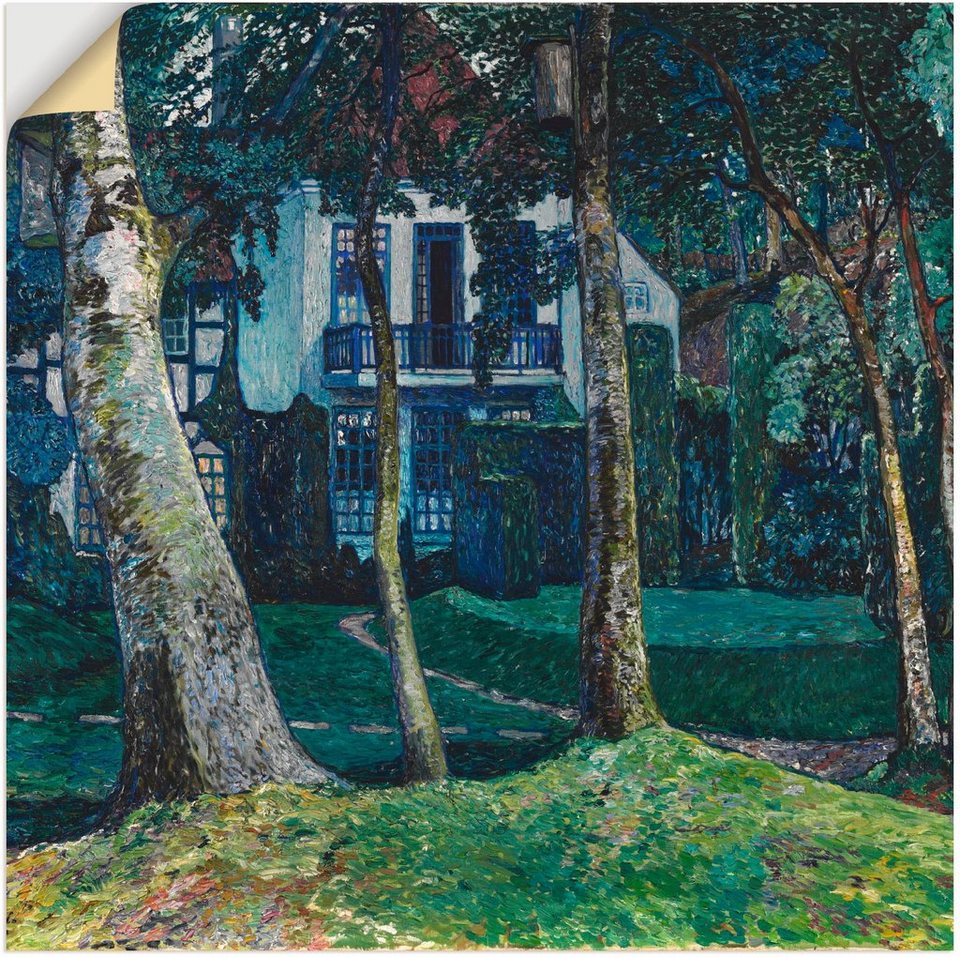 Artland Wandbild Die blaue Stunde (Barkenhoff). 1914, Garten (1 St), als  Alubild, Leinwandbild, Wandaufkleber oder Poster in versch. Größen