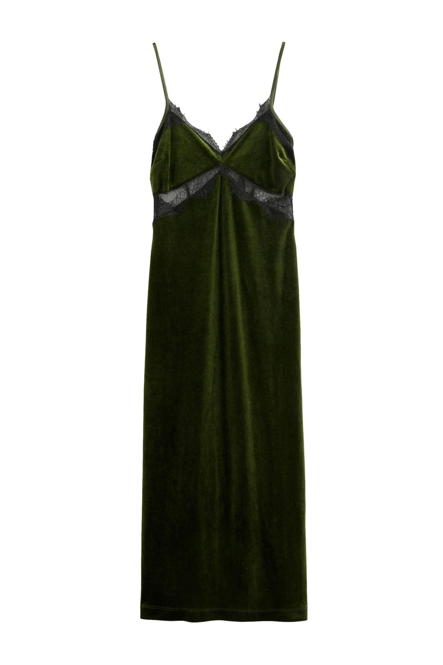 Next Samtkleid Rochelle Samt-Midikleid mit Spitze günstig online kaufen