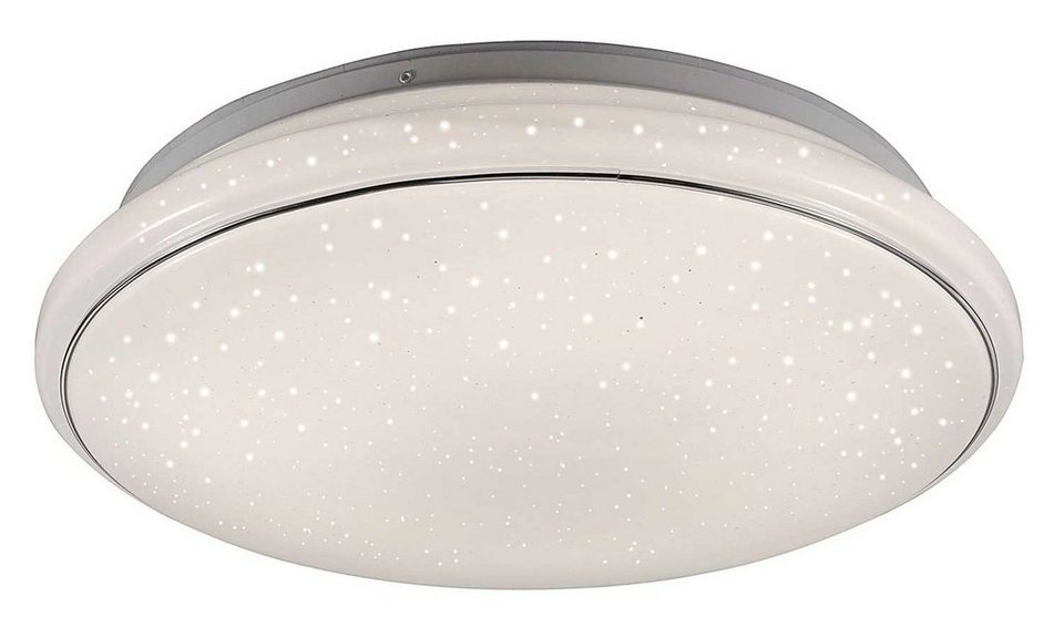 LeuchtenDirekt LED Deckenleuchte LOLA-SMART JUPI, Weiß, Metall, Ø 59 cm, LED  fest integriert, Warmweiß, Neutralweiß, 1-flammig, Deckenlampe, mit einem  Durchmesser von 59 cm