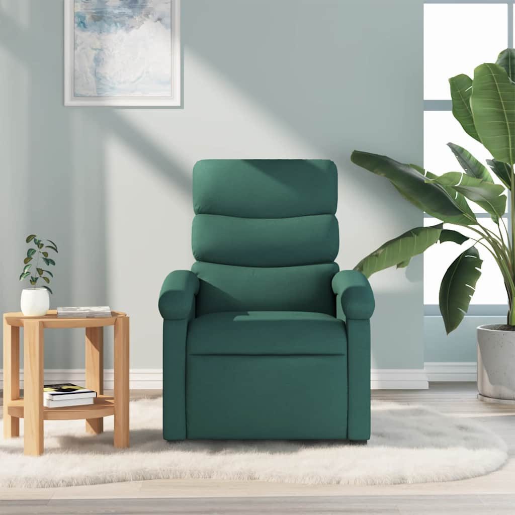 vidaXL Sessel Relaxsessel Dunkelgrün Stoff (1-St) günstig online kaufen