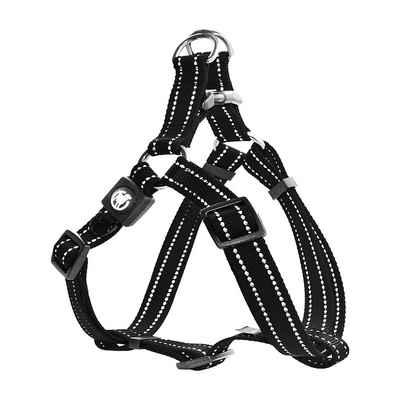 DDOXX Hunde-Geschirr DDOXX HUNDEGESCHIRR NYLON, Schwarz Xs - 1,0 X 32-44 Cm