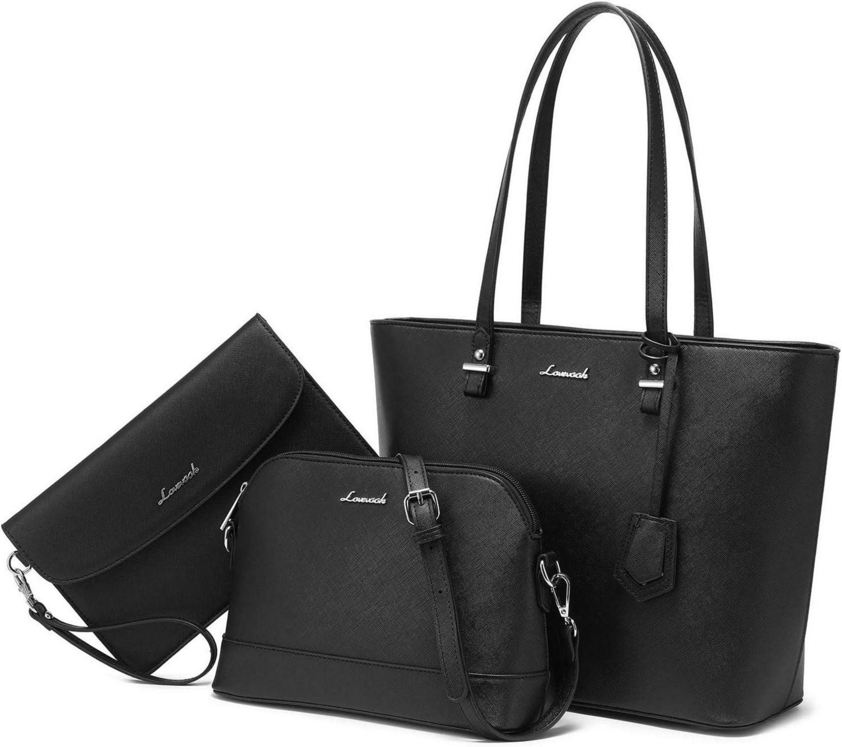 Handtasche Damen Handtasche Schultertasche Set Shopper Henkeltasche Umhängetasche