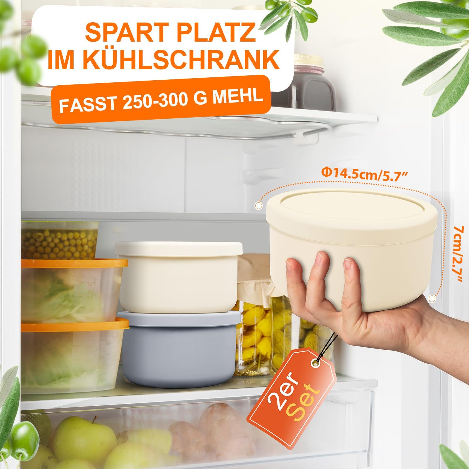 BlingBin Aufbewahrungsbox Pizzaballenbox mit Deckel, Pizzateigbehälter 700m günstig online kaufen