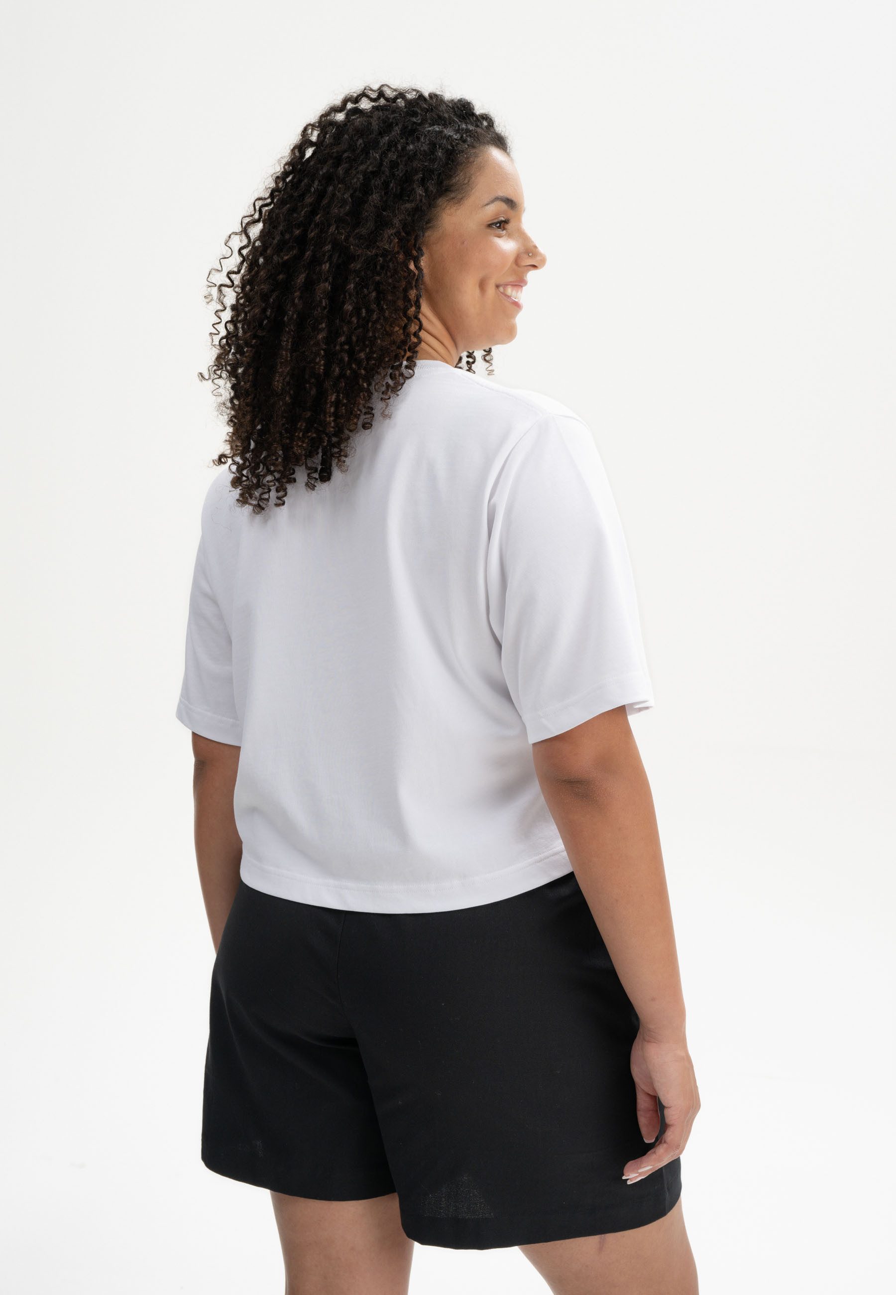 MELA Kurzarmshirt Cropped T-Shirt schwer JOSHNA günstig online kaufen