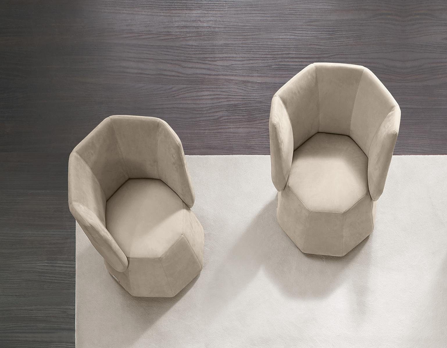 JVmoebel Sessel Design Sessel Luxus Einsitzer Modern Lehn Textil 1 Sitz Möbel (Sessel), Made in Europe