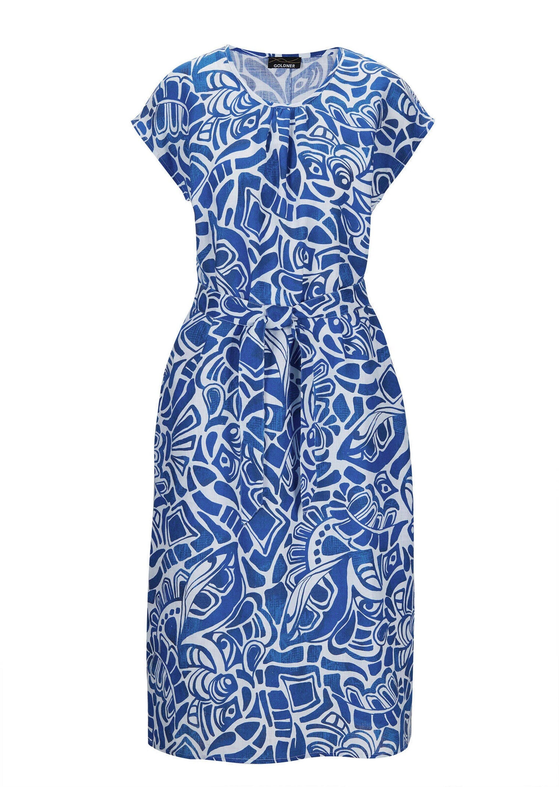 royalblau / gemustert