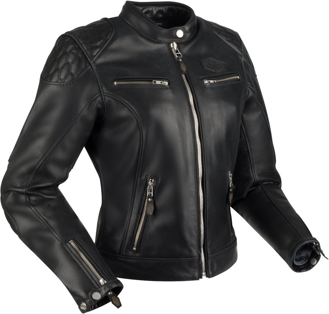 Motorradjacke Curtis Damen Motorrad Lederjacke