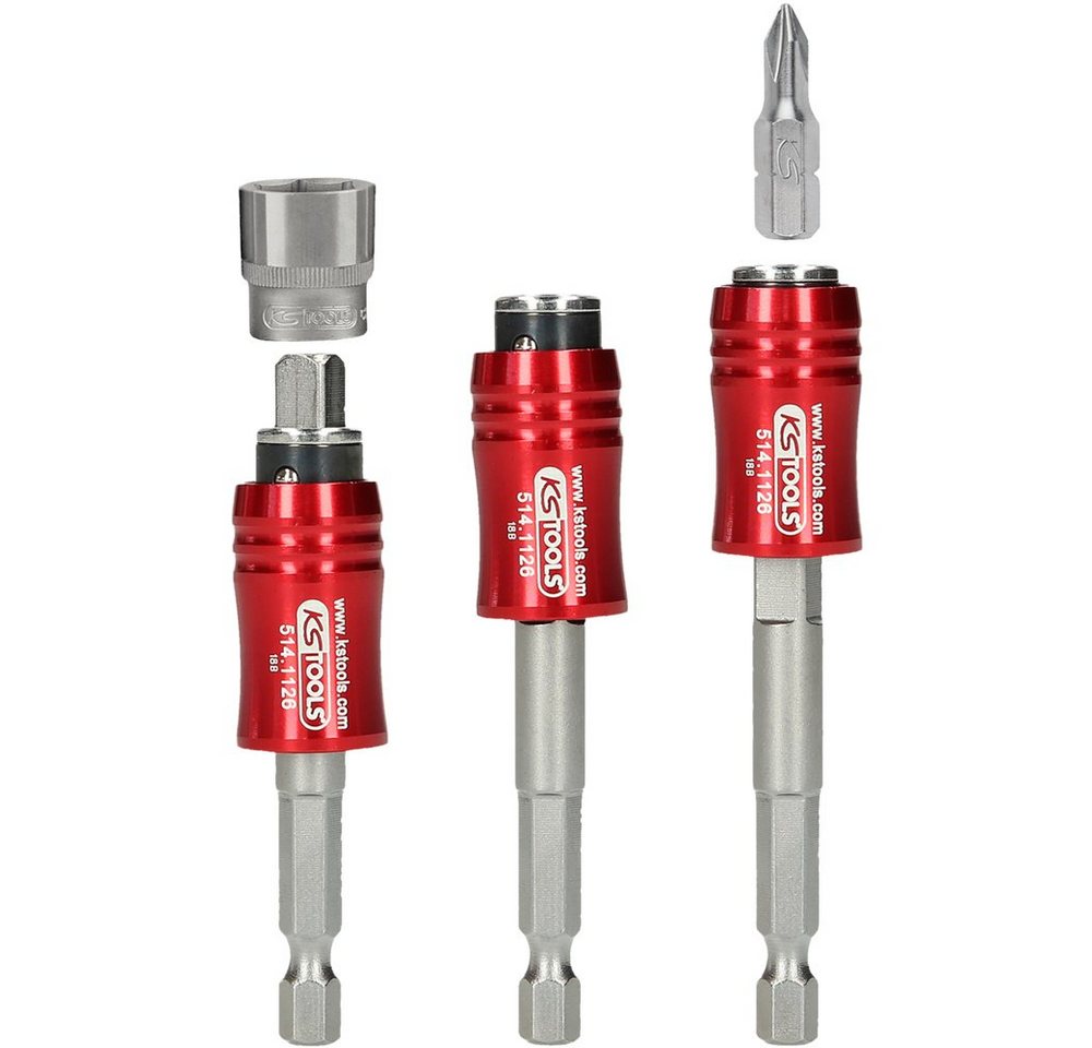 Thumbnail - KS Tools Bithalter KS Tools 514.1126 514.1126 1/4" 2in1 Schnellwechsel-Bithalter