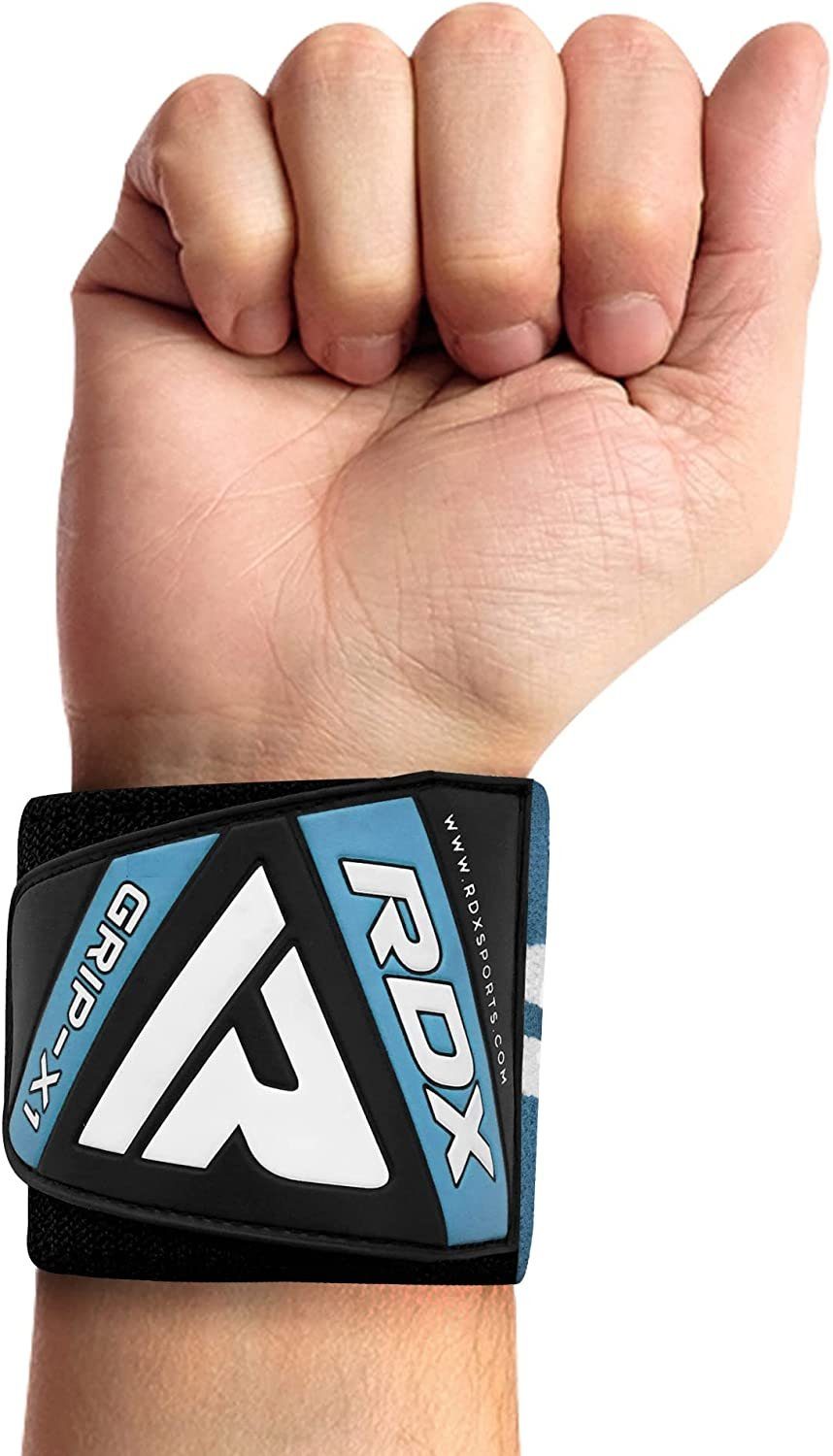 RDX RDX Kraftsport, Sky straps Handgelenkbandagen BLue Fitness Handgelenkschutz Weightlifting
