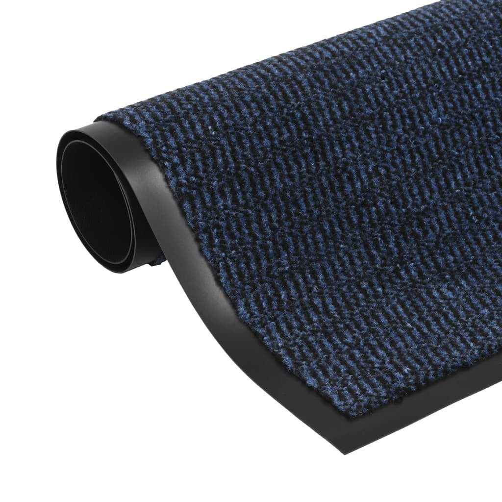 vidaXL Fußmatte Schmutzfangmatte Rechteckig Getuftet 60x90 cm Blau, Rechteckig