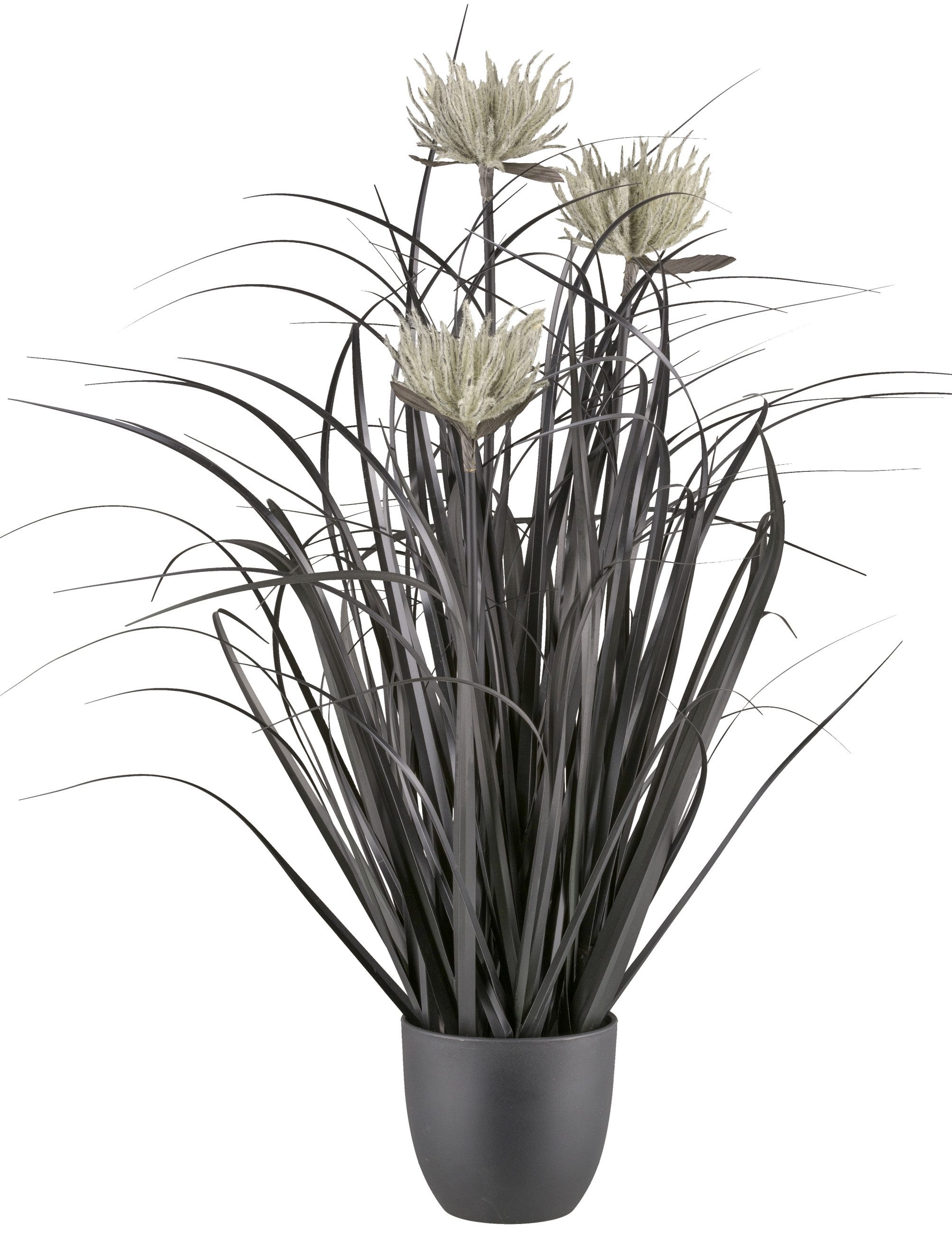 Kunstgras Grasbusch, Creativ green, Höhe 63 cm, mit Blüten günstig online kaufen